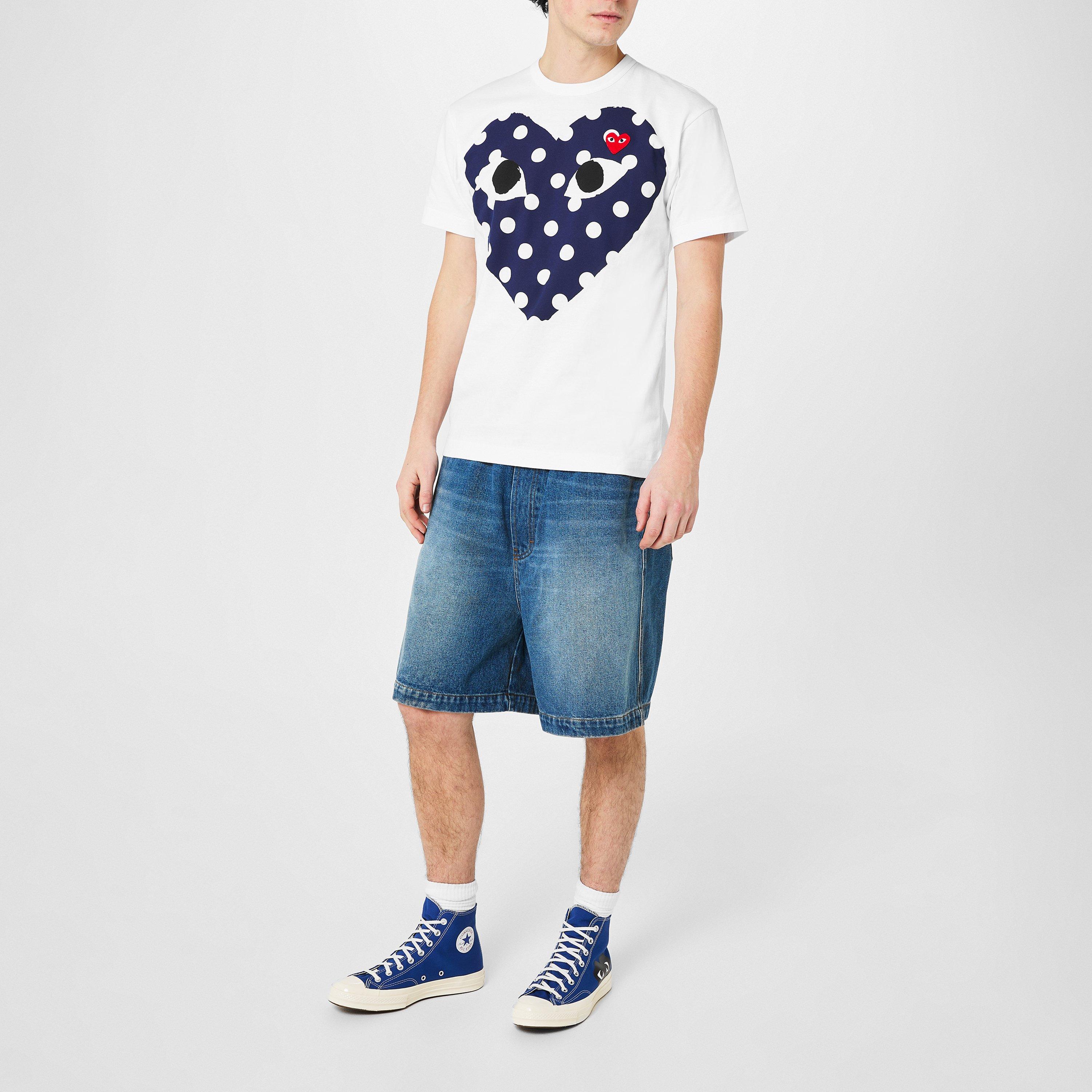 Blue - Comme des Garcons PLAY - X Converse Chuck 70 High Tops - 6