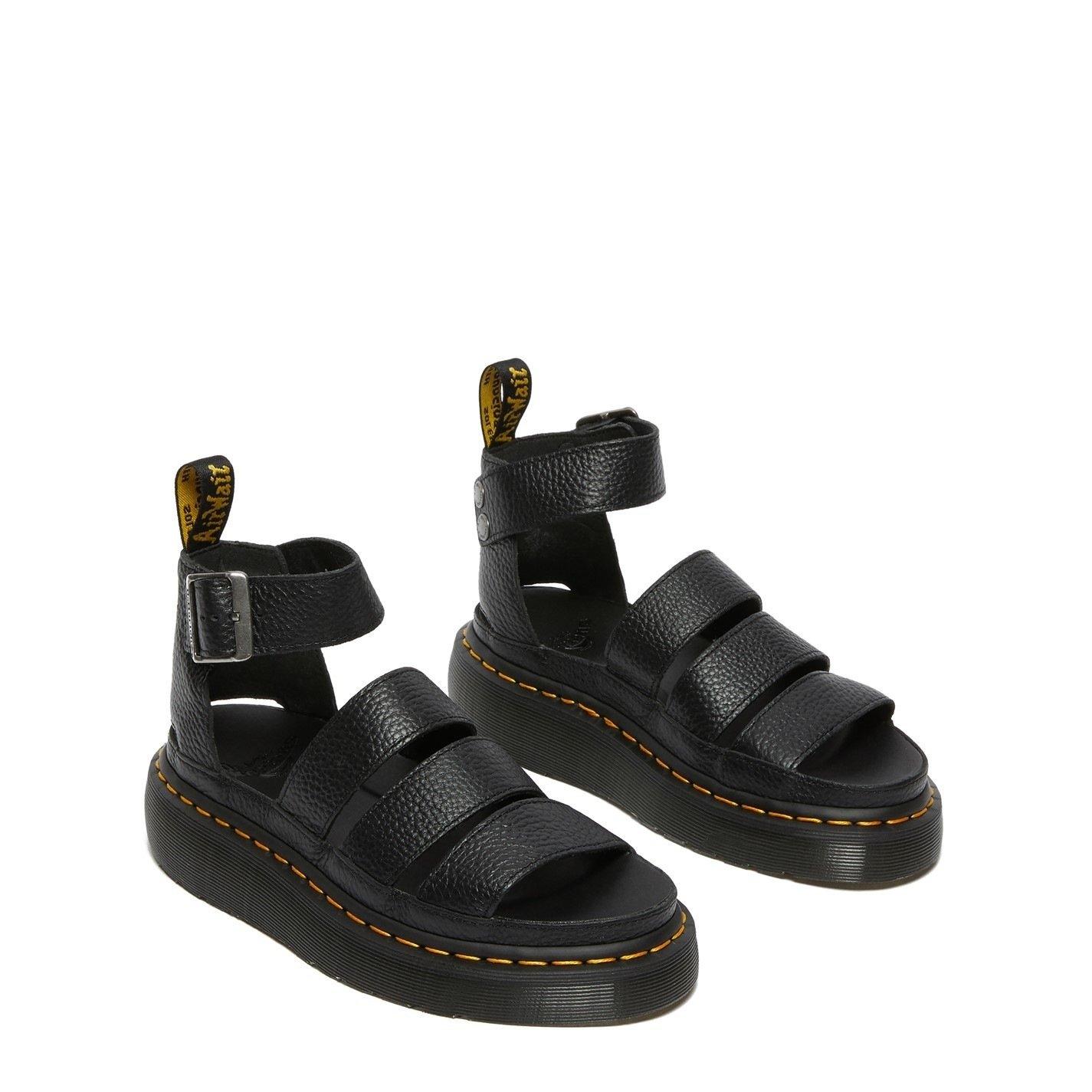 Black - Dr Martens - Clarissa Flatform Sandals - 3
