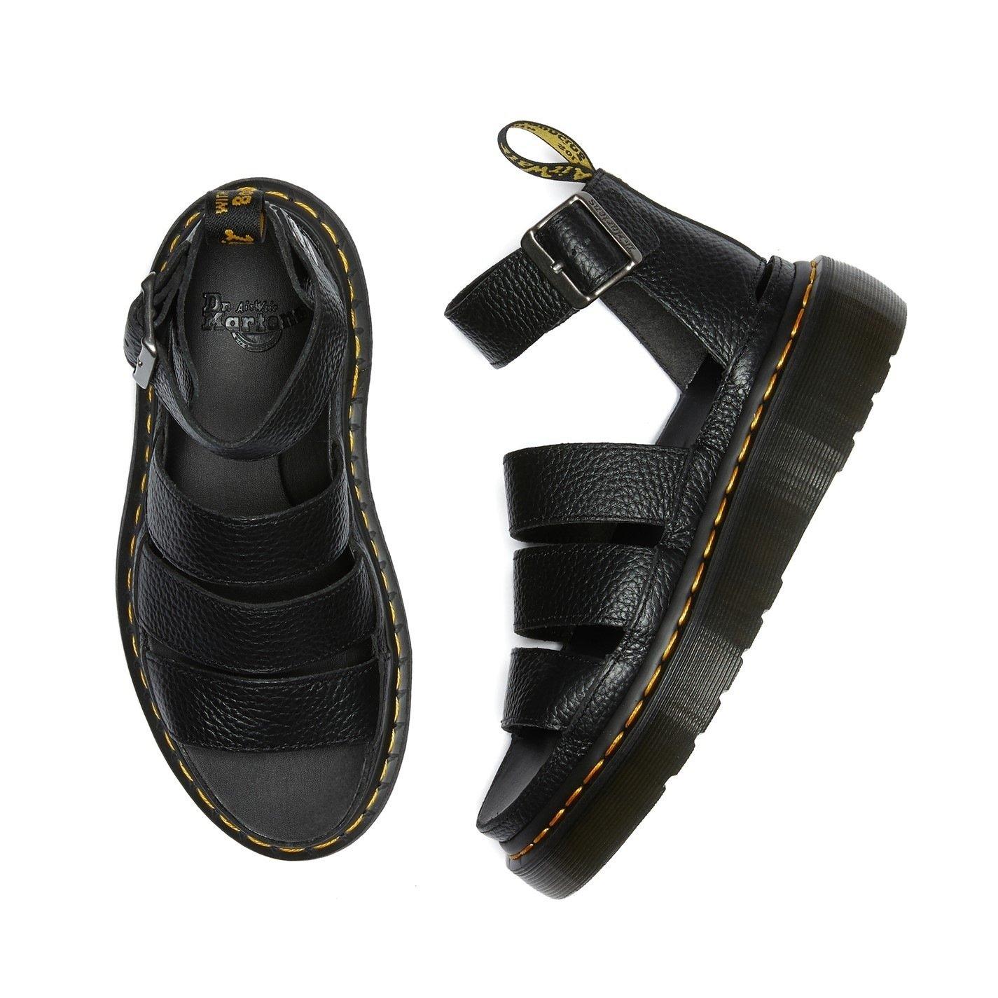 Black - Dr Martens - Clarissa Flatform Sandals - 5