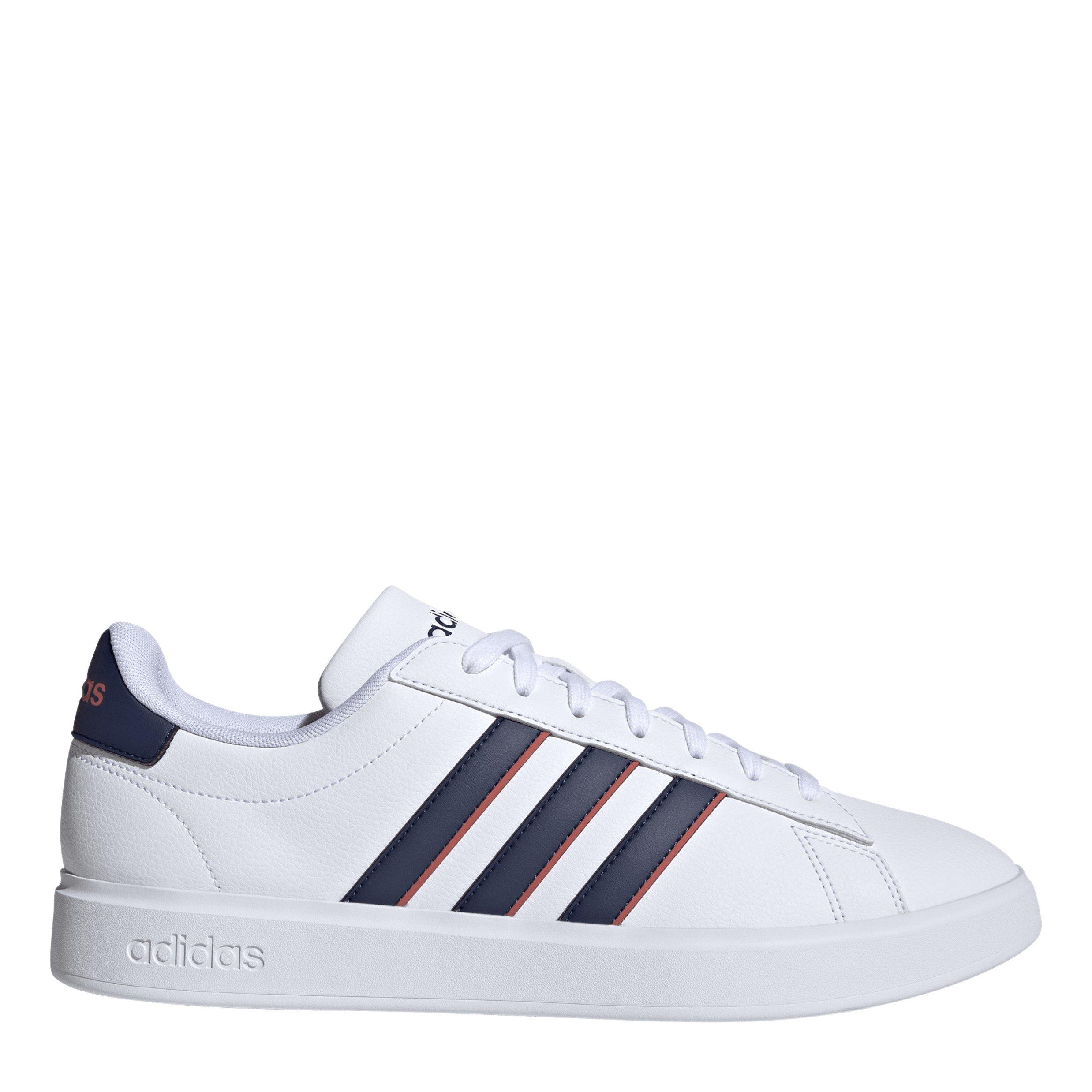 Hvid/Mørkeblå - adidas - Men's Grand Court 2.0 Low-Top Trainers - 1