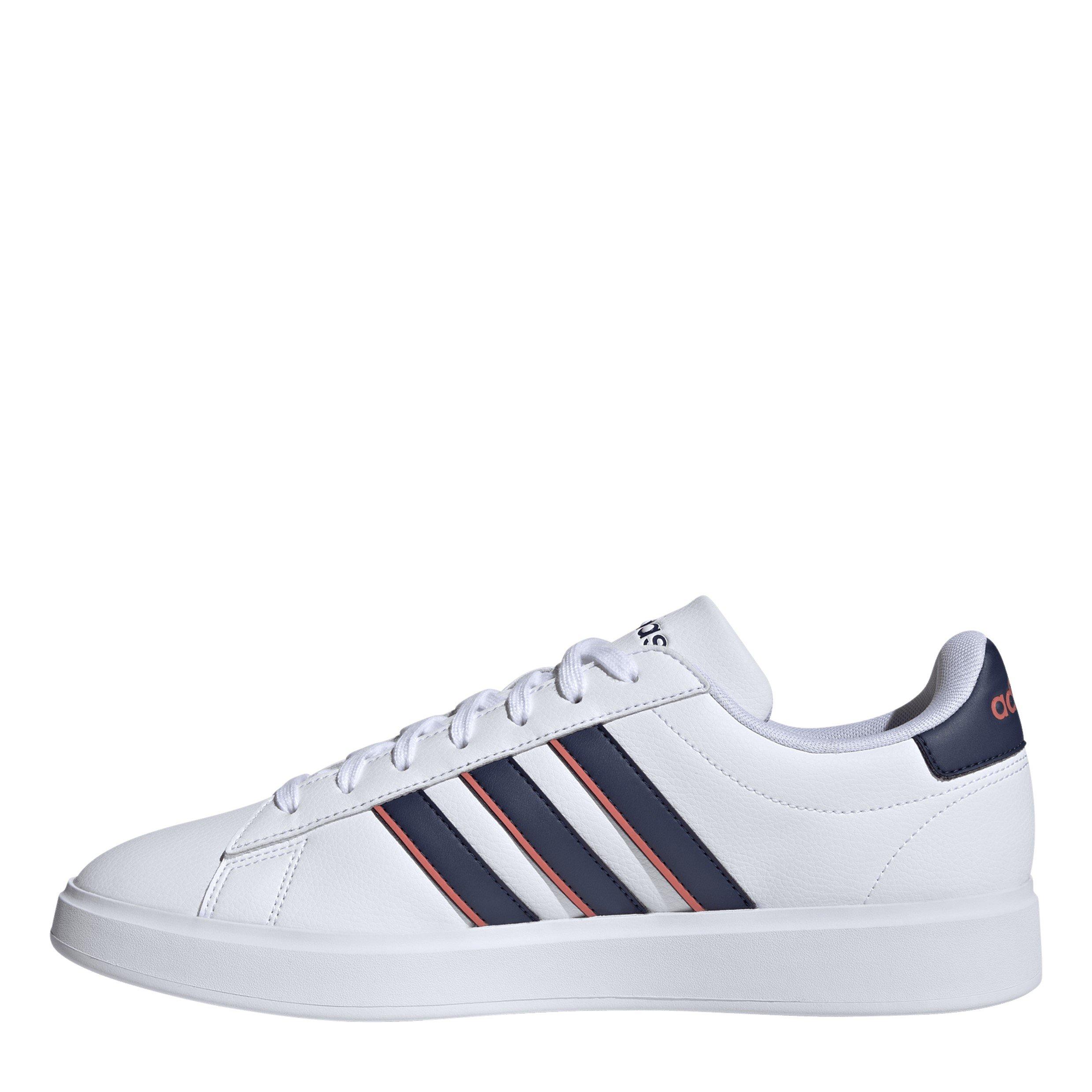 Bianco/Blu Scuro - adidas - Grand Court 2.0 Low-Top Trainers - 2