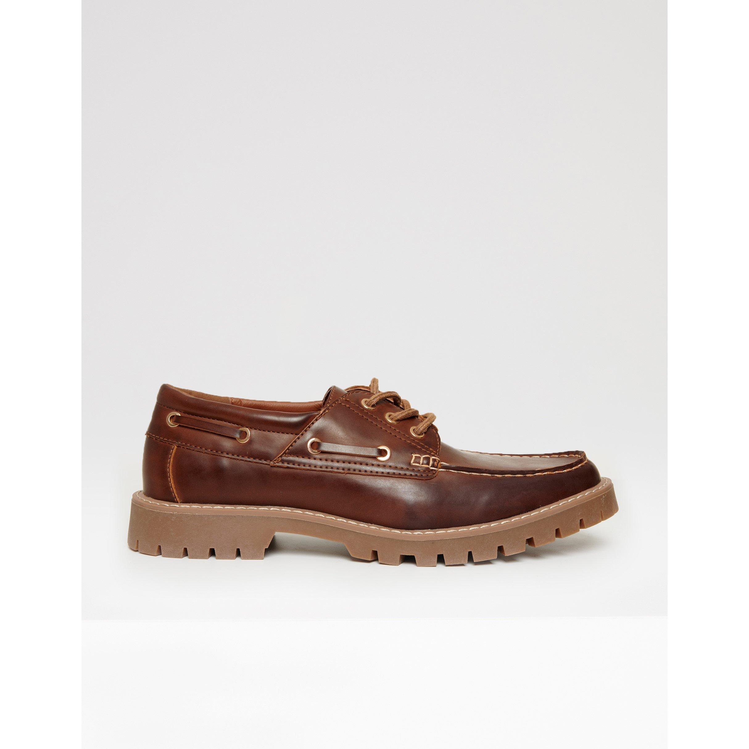 Brown - Threadbare - Men's Arrowton Boat Shoes - 1