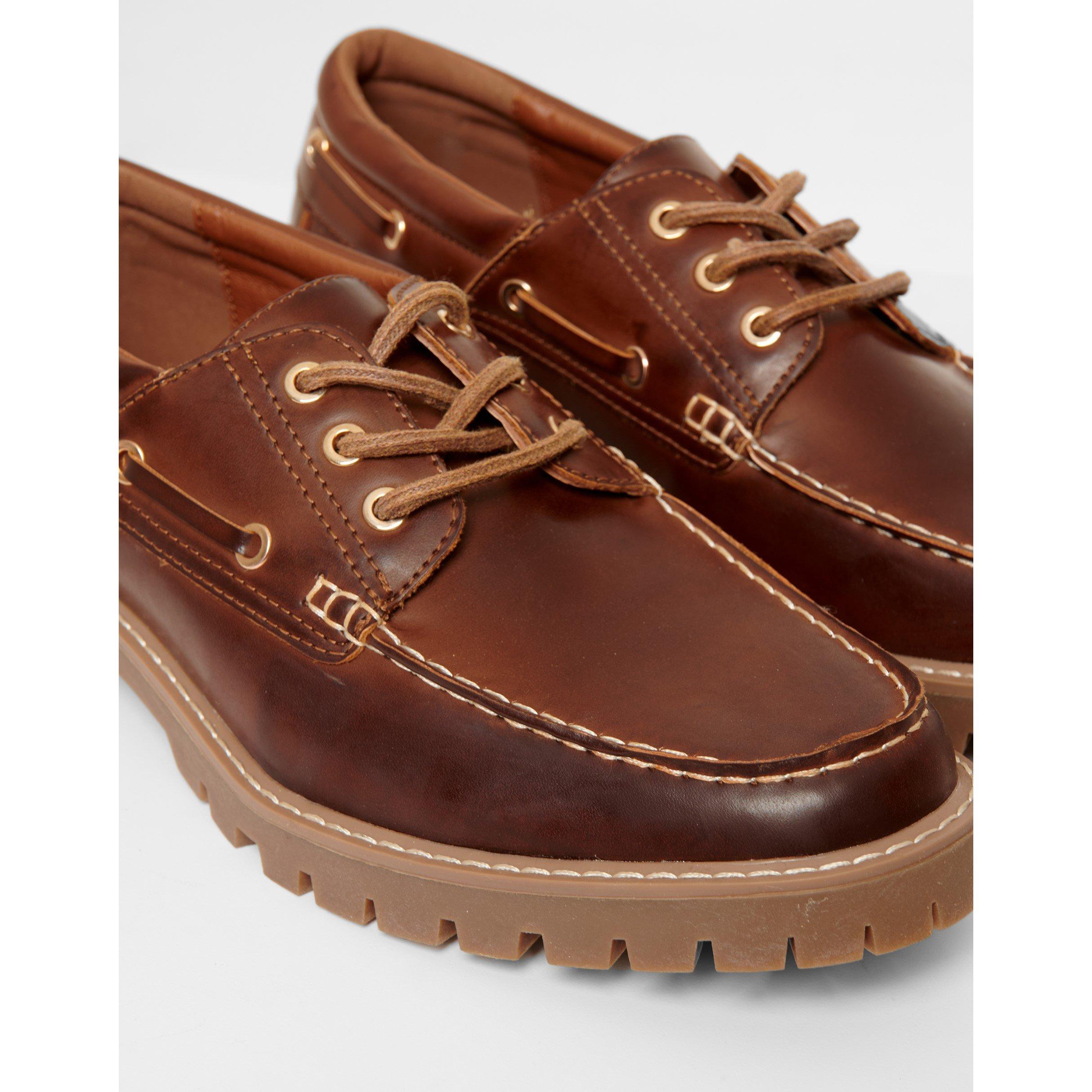 Brown - Threadbare - Arrowton Boat Shoes - 2