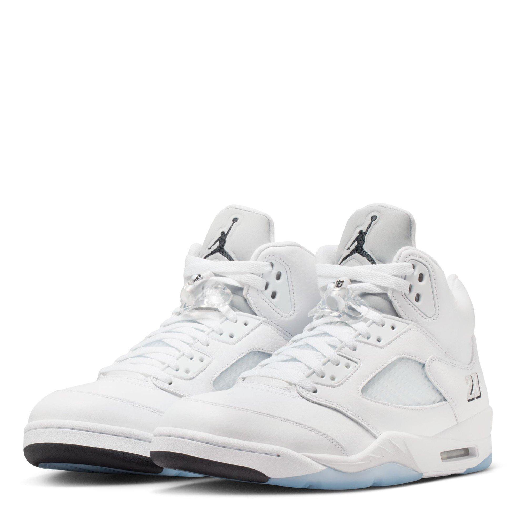 White/Black - Air Jordan - Air Jordan 5 Retro OG White Metallic - 3