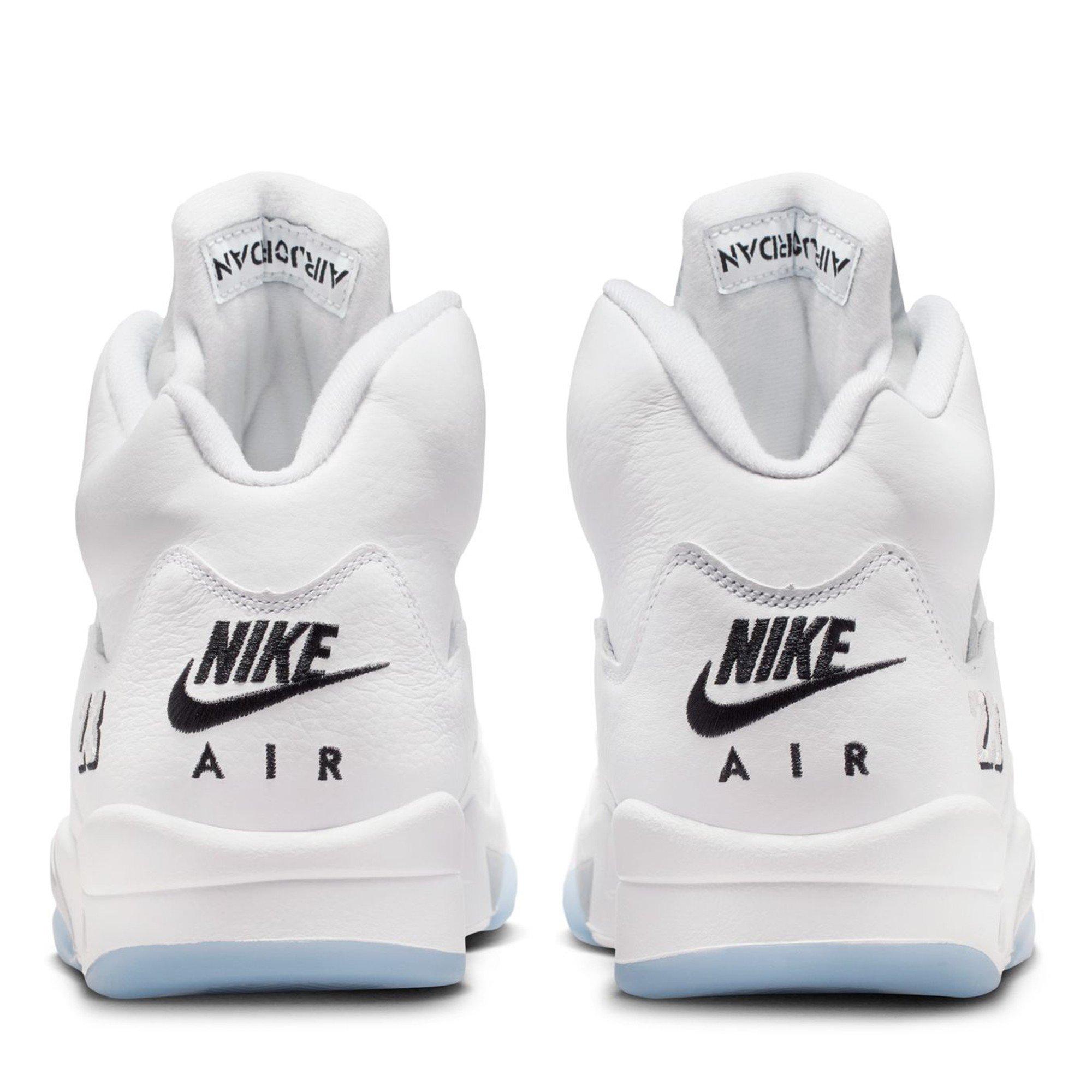 White/Black - Air Jordan - Air Jordan 5 Retro OG White Metallic - 4