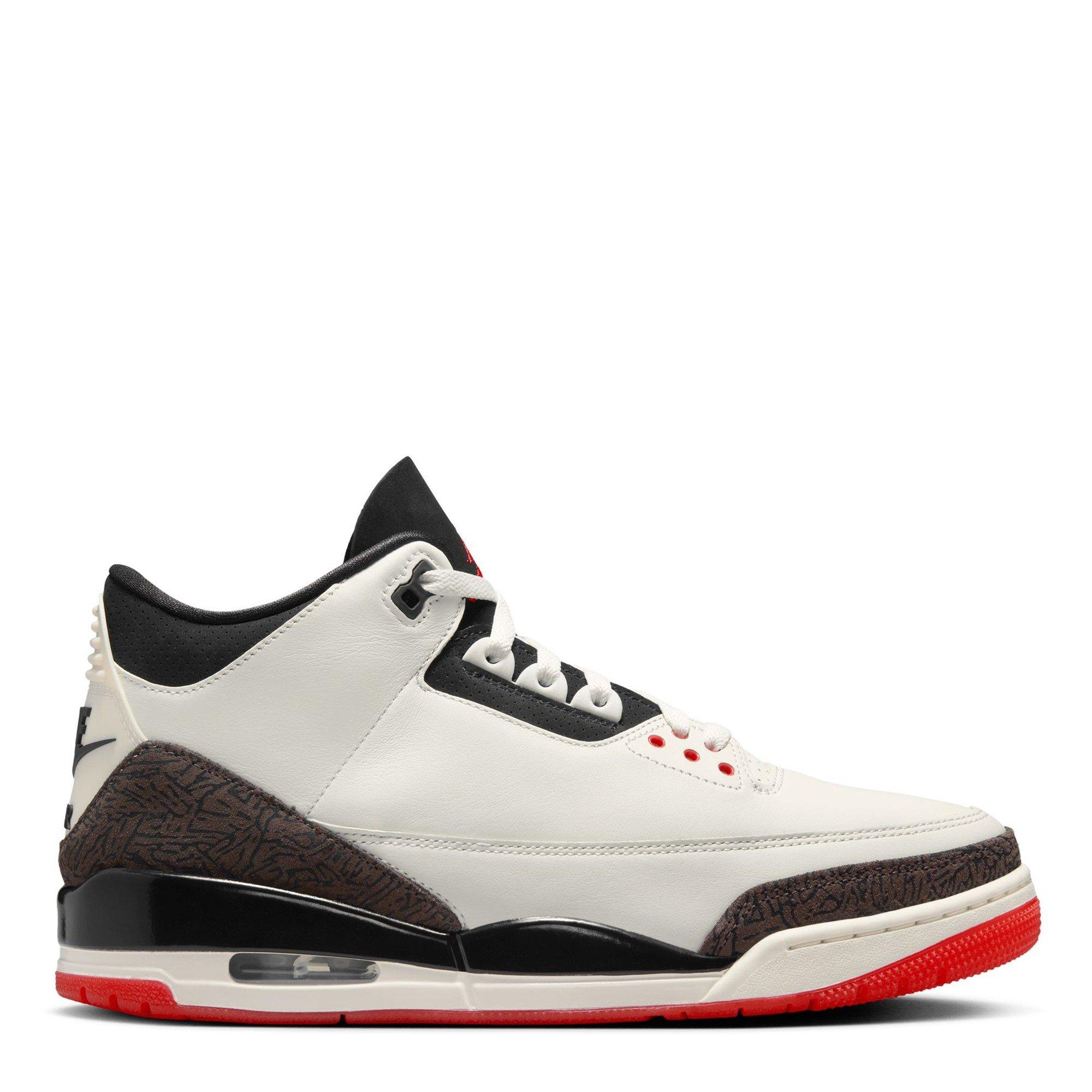 Sail/Black - Air Jordan - Mens Nike Jordan Air 3 Trainers - 1