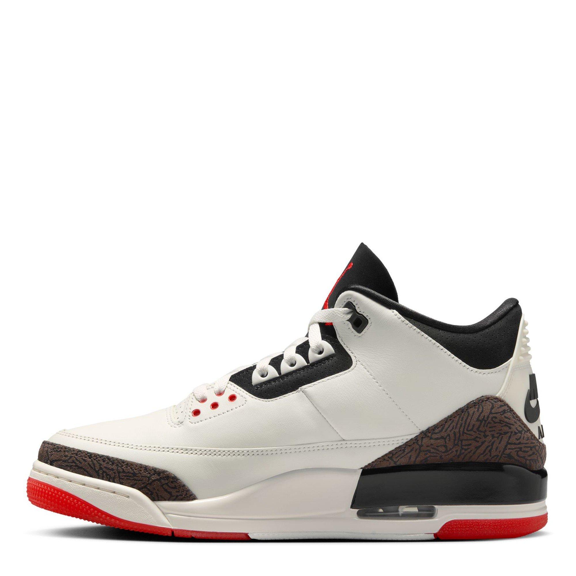 Sail/Black - Air Jordan - Mens Nike Jordan Air 3 Trainers - 2