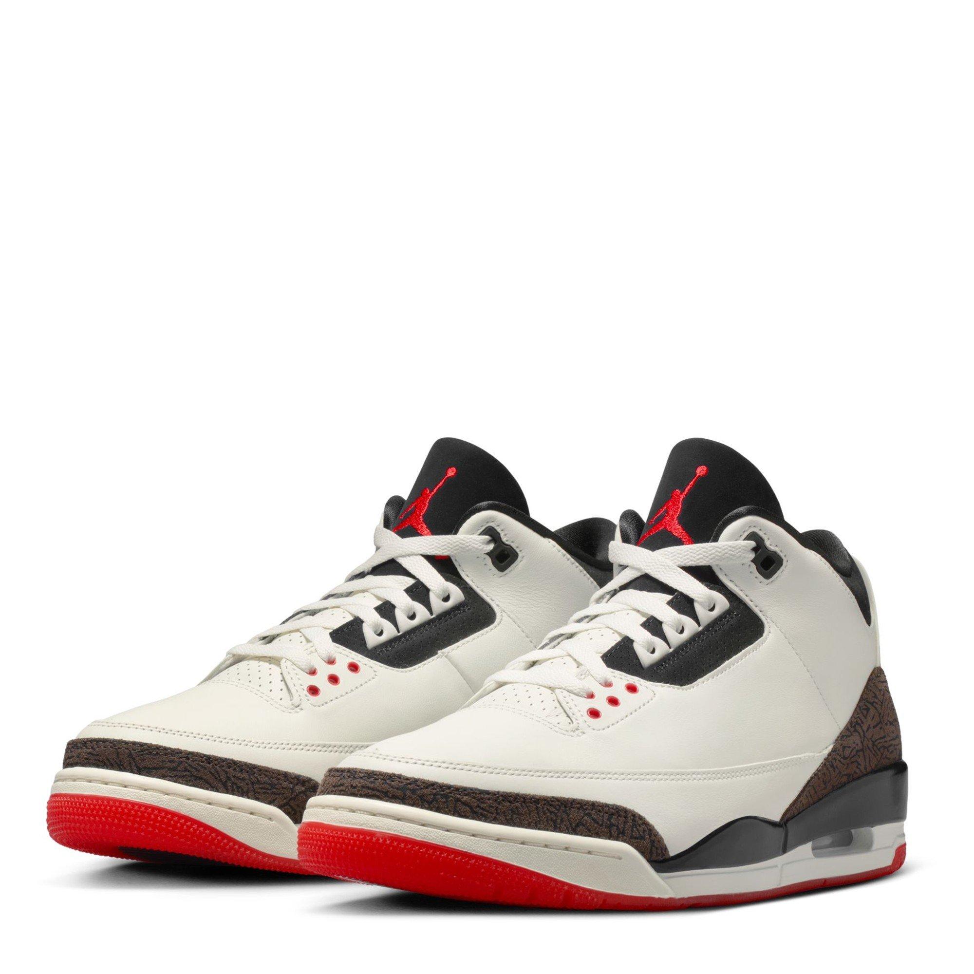 Sail/Black - Air Jordan - Mens Nike Jordan Air 3 Trainers - 3