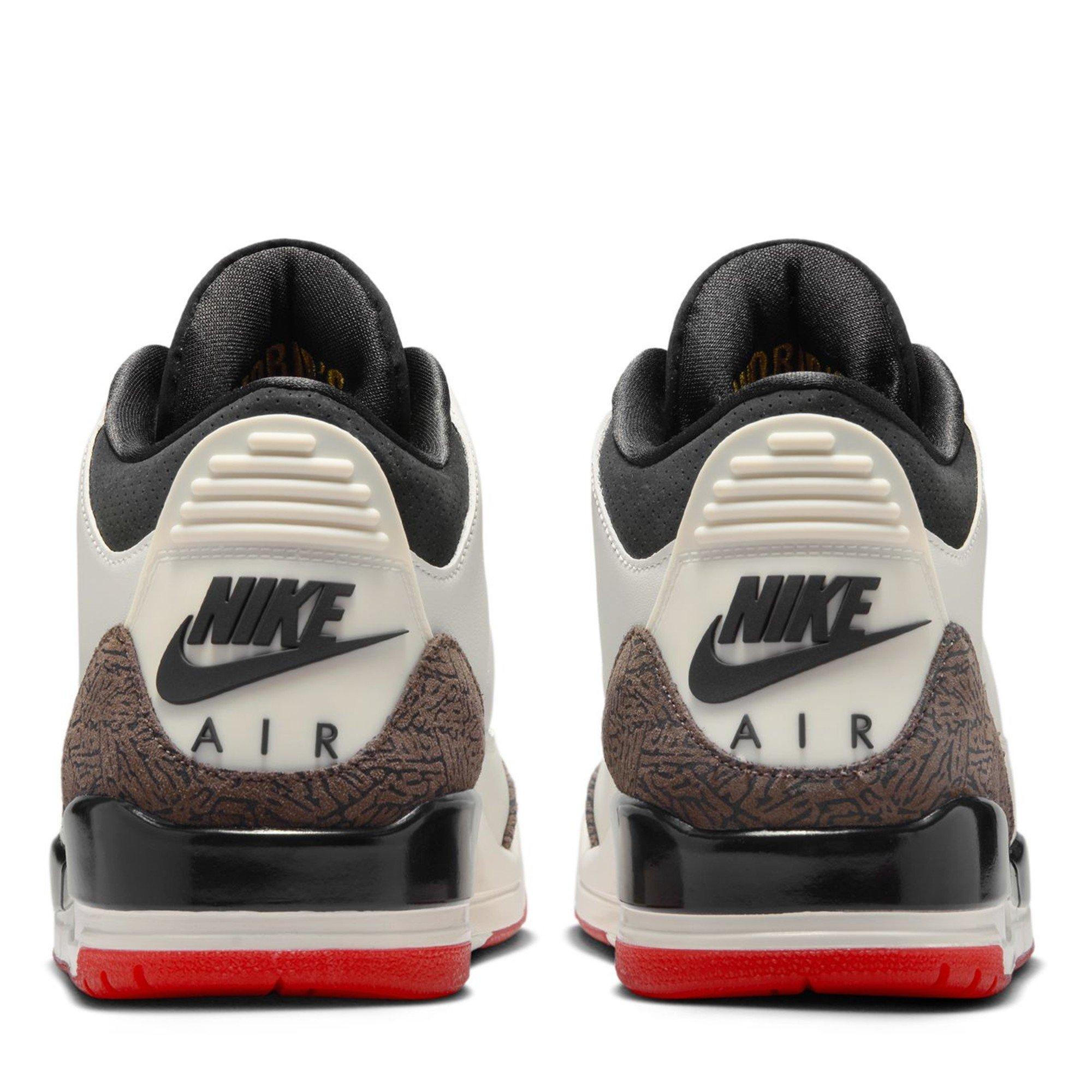 Sail/Black - Air Jordan - Mens Nike Jordan Air 3 Trainers - 4