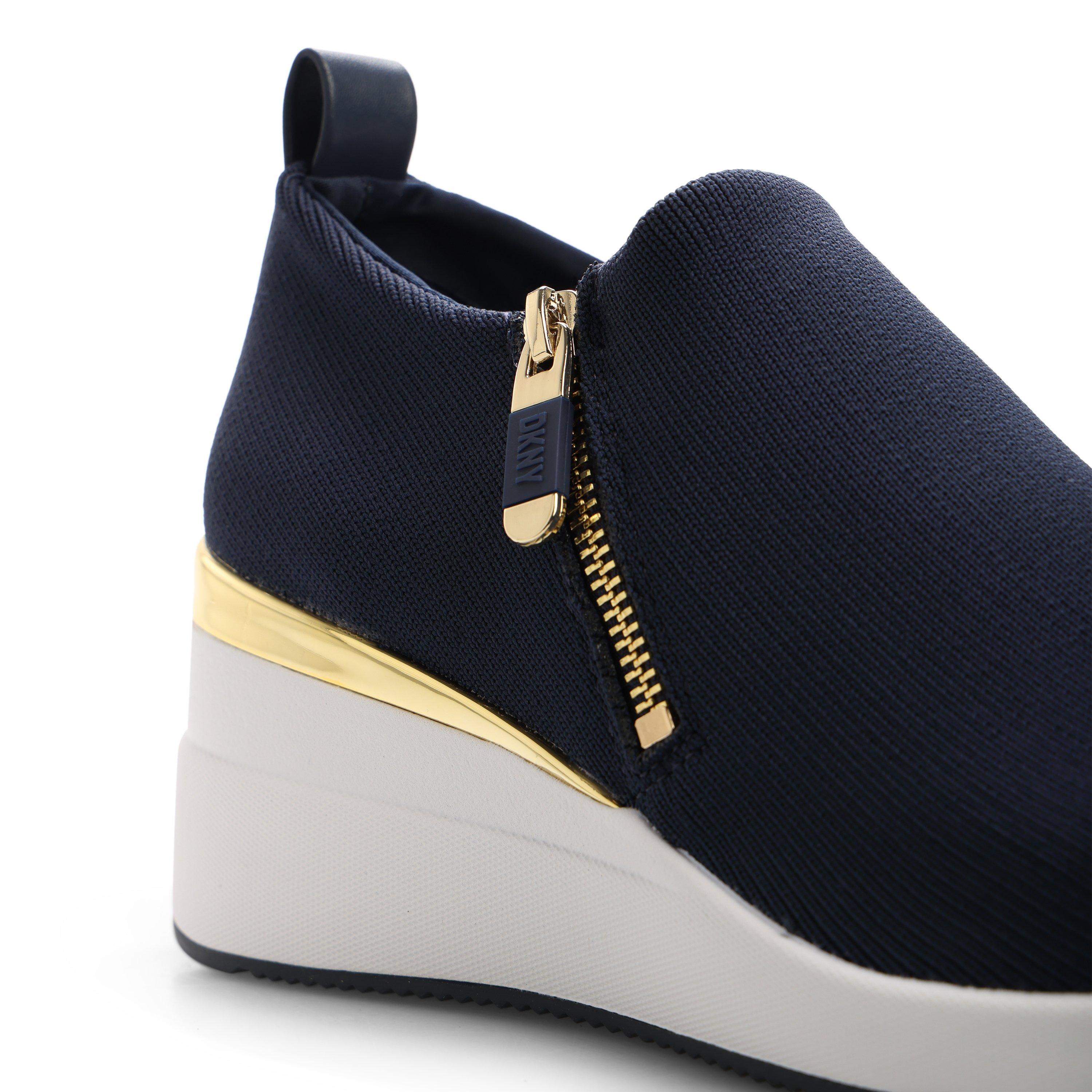 Zwart - DKNY - Women's Palma Wedge Trainers - 4