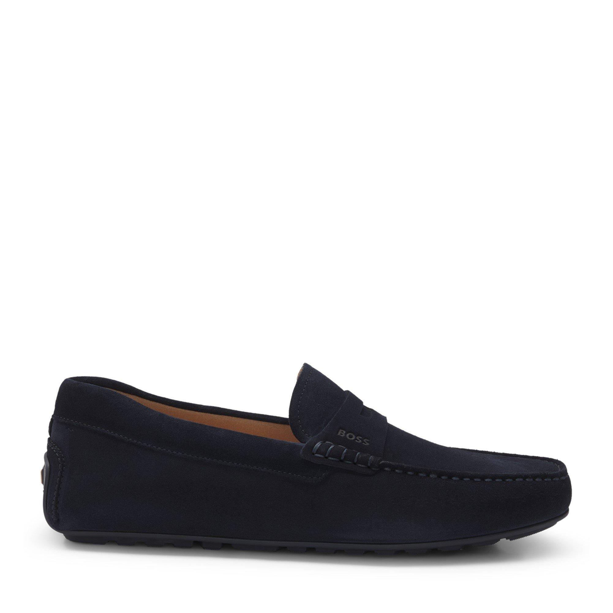 Boss Men's Suede Loafers - Dark Blue 401 - 11 (45)