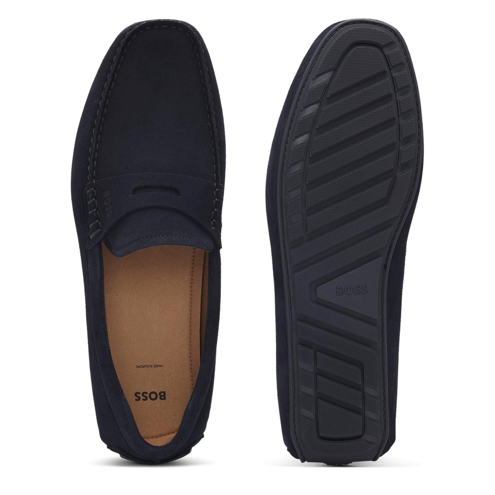 Dark Blue 401 - Boss - Suede Loafers - 5