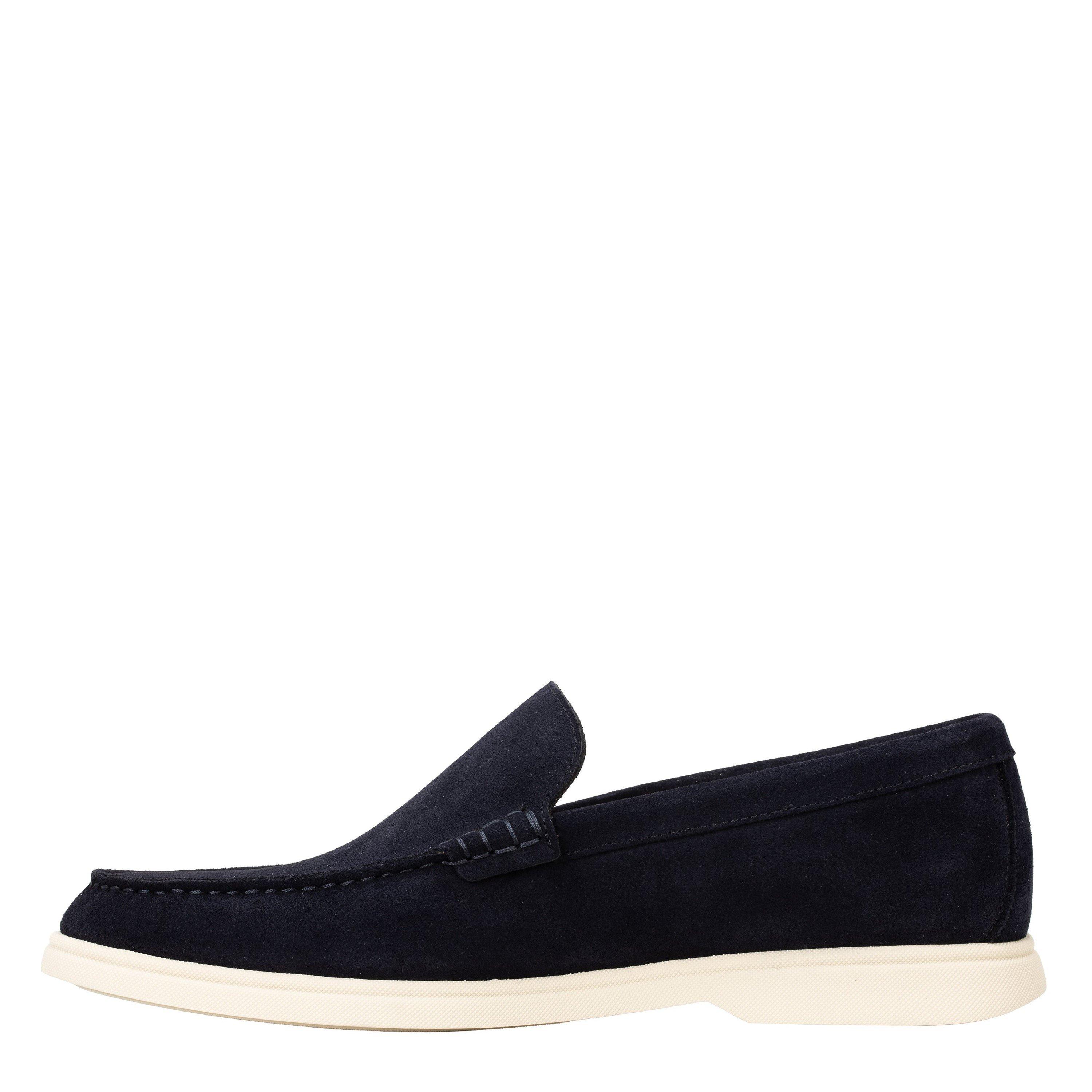 Dark Blue 402 - Boss - Mens BOSS BLACK Loafers with Iconic Logo Detail (Sienne) - 2