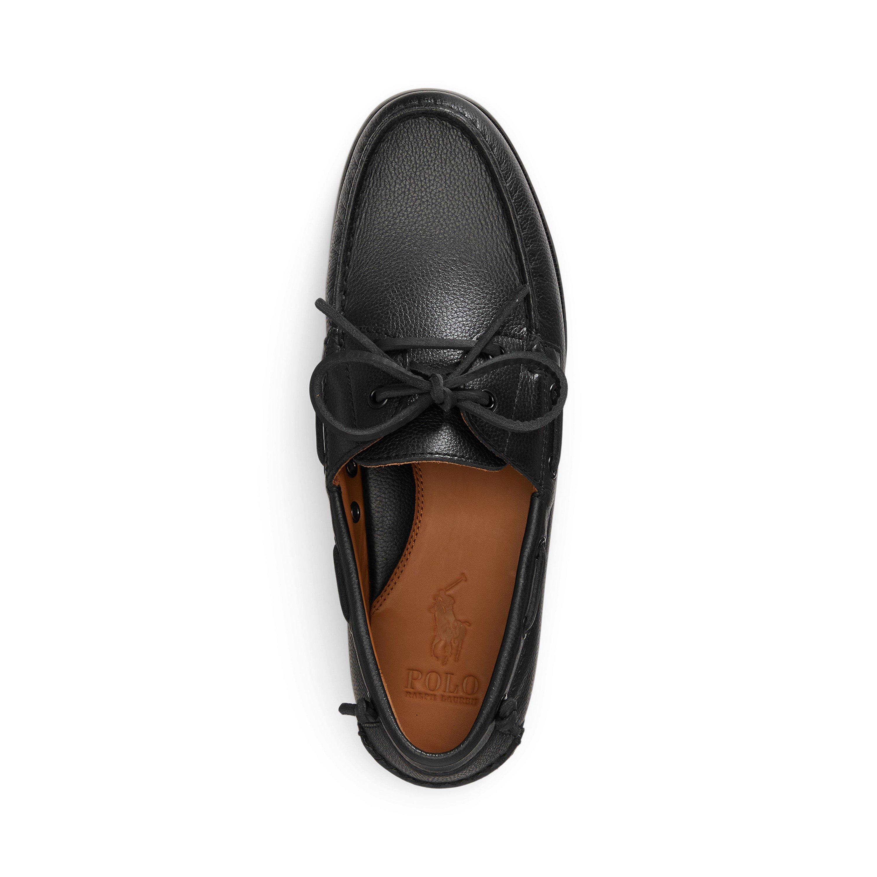 Triple Black - Polo Ralph Lauren - Men's Merton Boat Shoes - 3