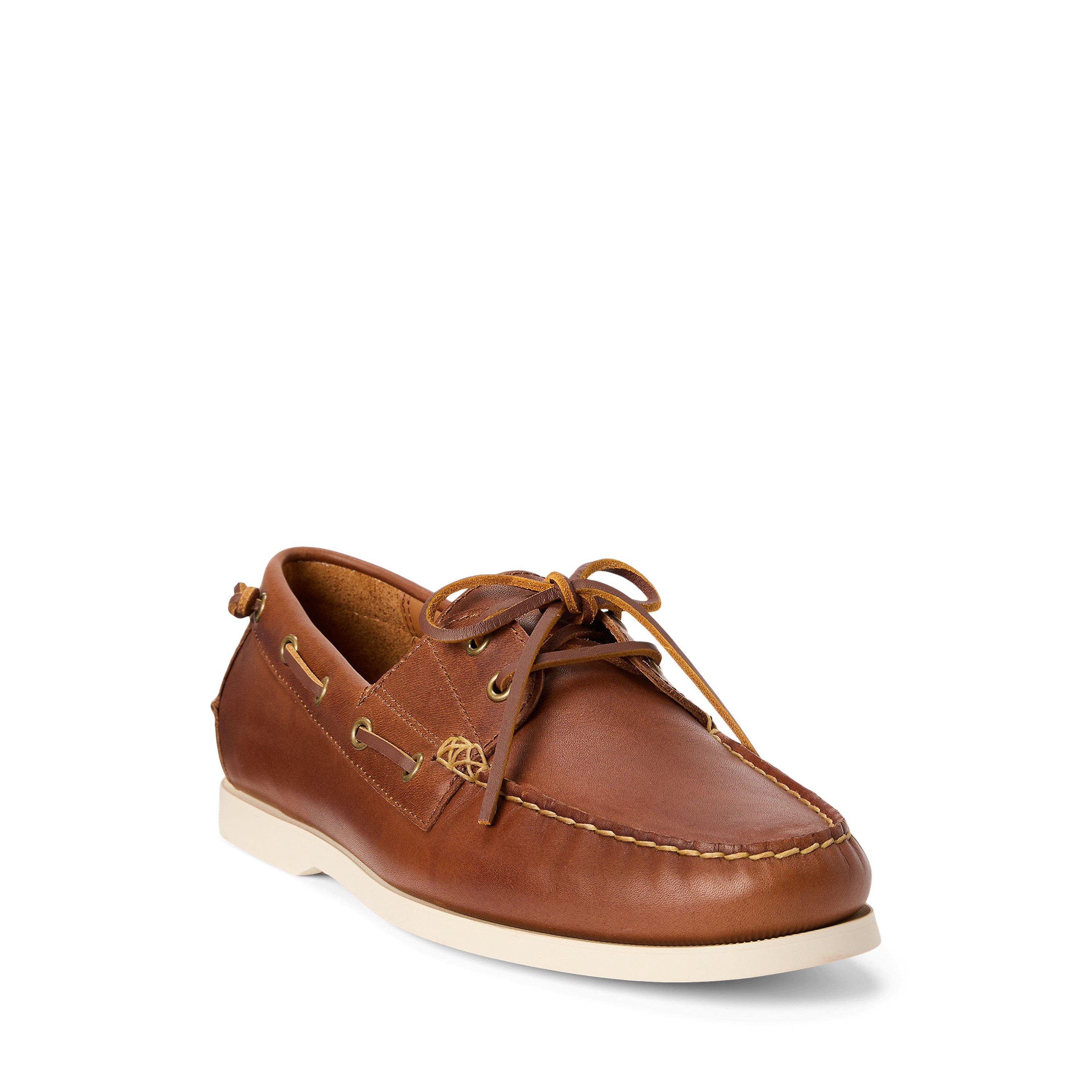 Tan Leather - Polo Ralph Lauren - Men's Merton Boat Shoes - 2
