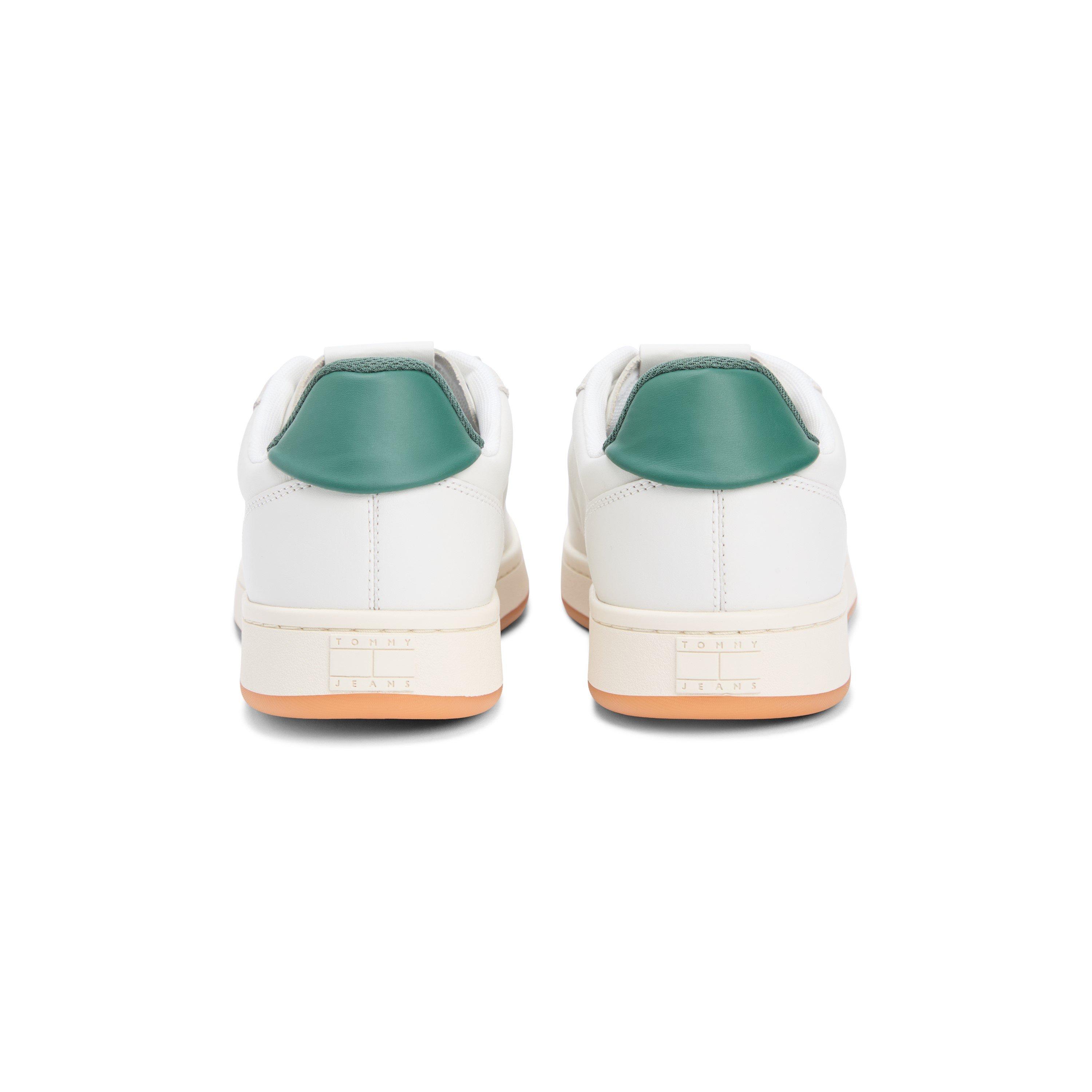 Ecru/Shdw Pine - Tommy Jeans - Men's Court Trainers - 4
