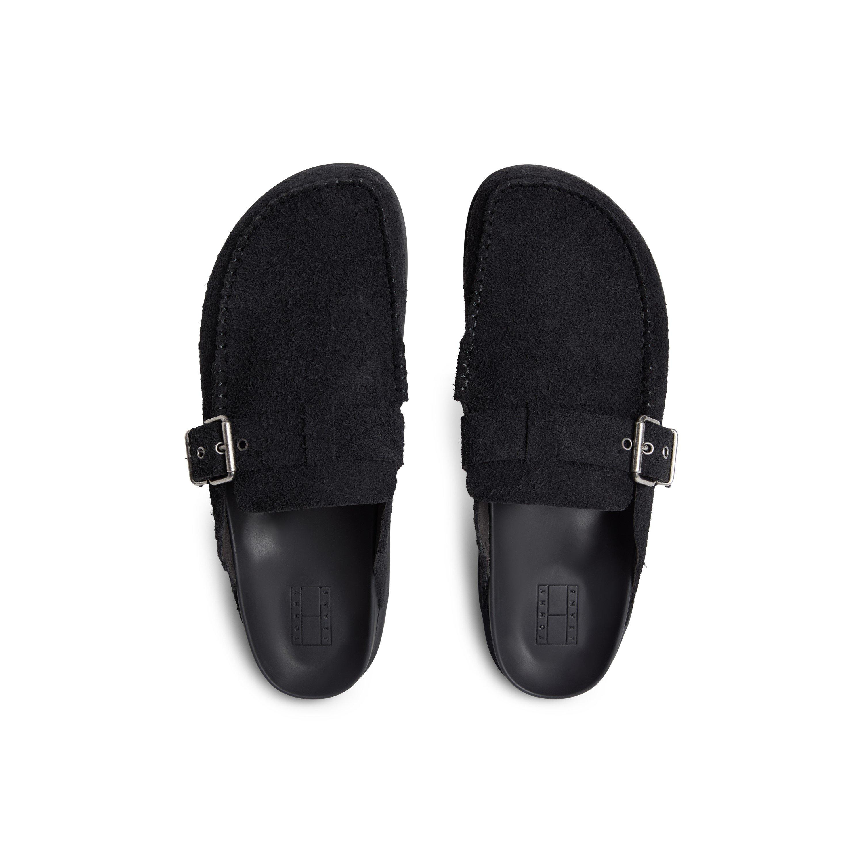 Schwarz - Tommy Jeans - TJ Mule Wshd Suede Sn63 - 3