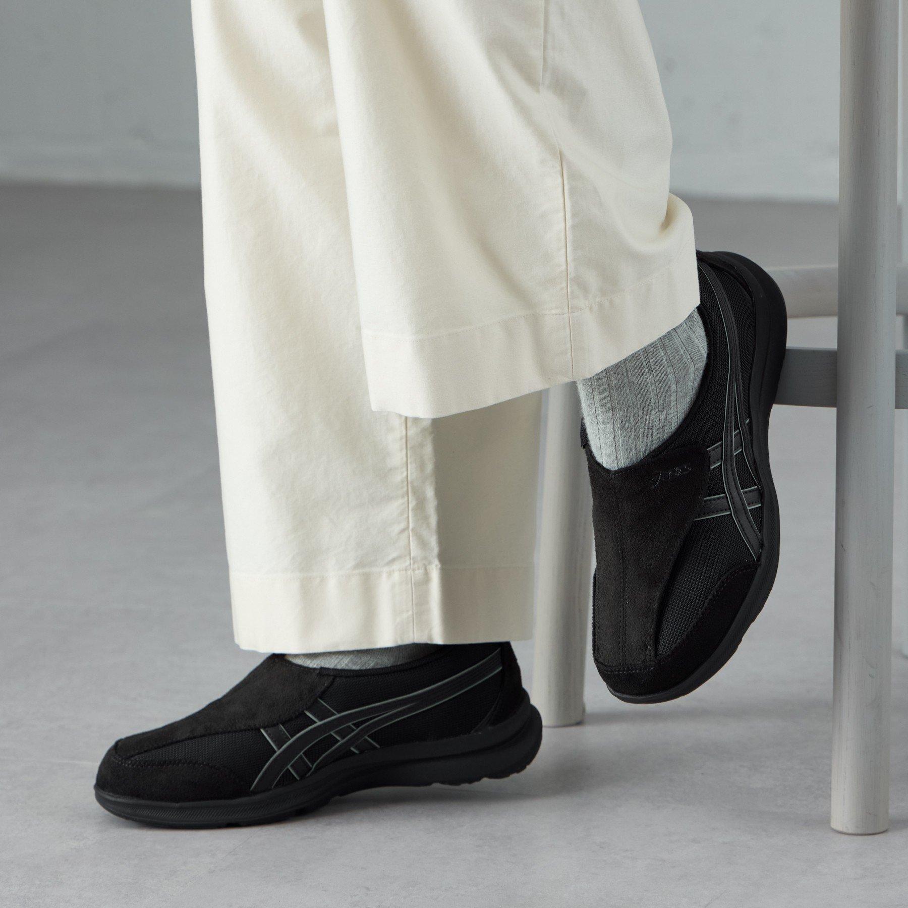 BLACK/BLACK - Asics - Men's Slip On Trainers - 3