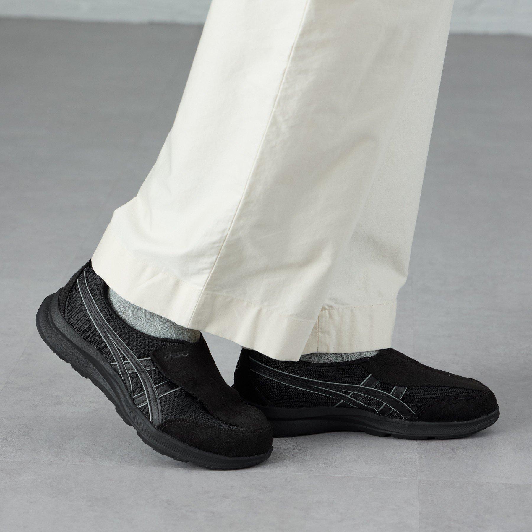 BLACK/BLACK - Asics - Men's Slip On Trainers - 7