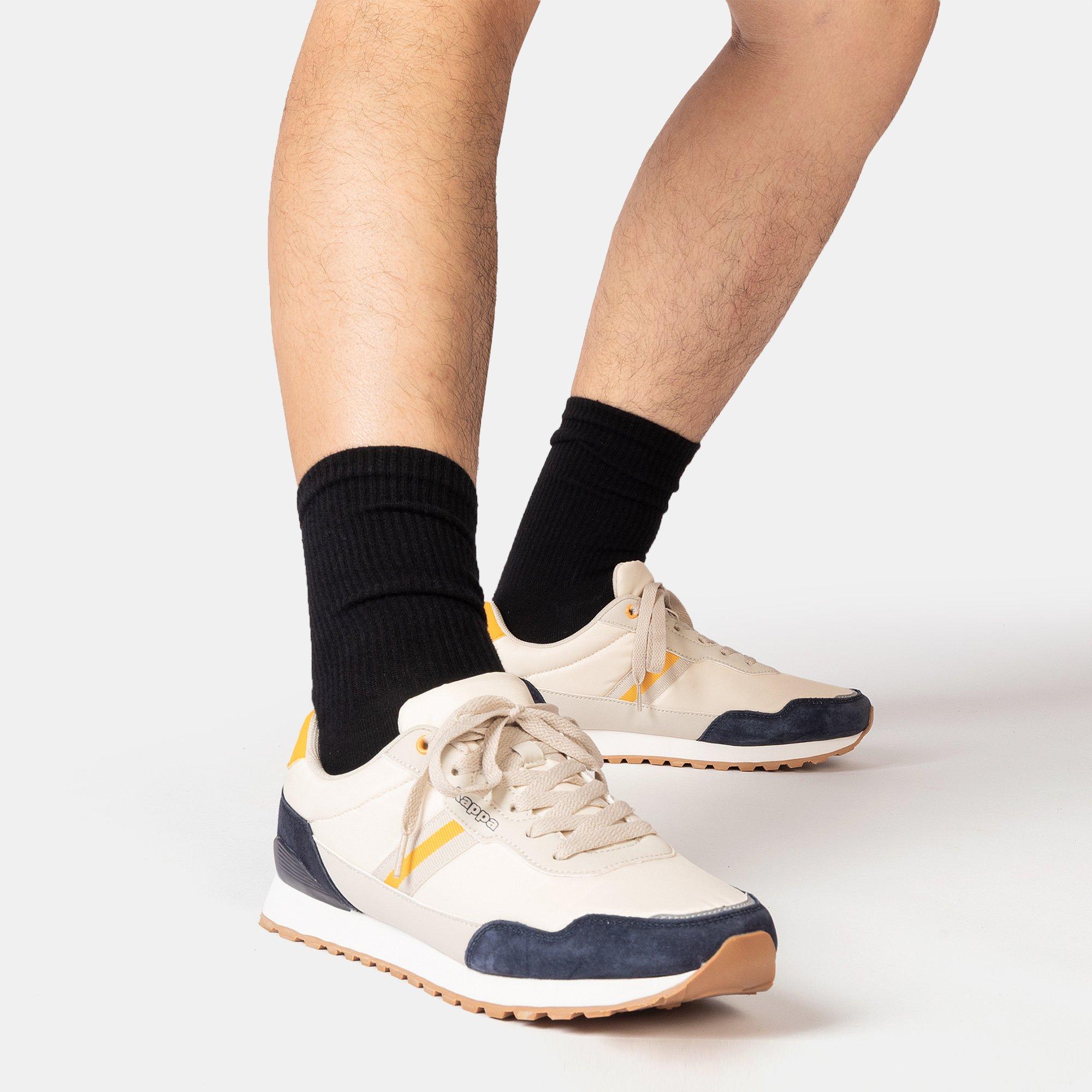 Beige/Navy - Kappa - DR Suede Low-Top Trainers - 6