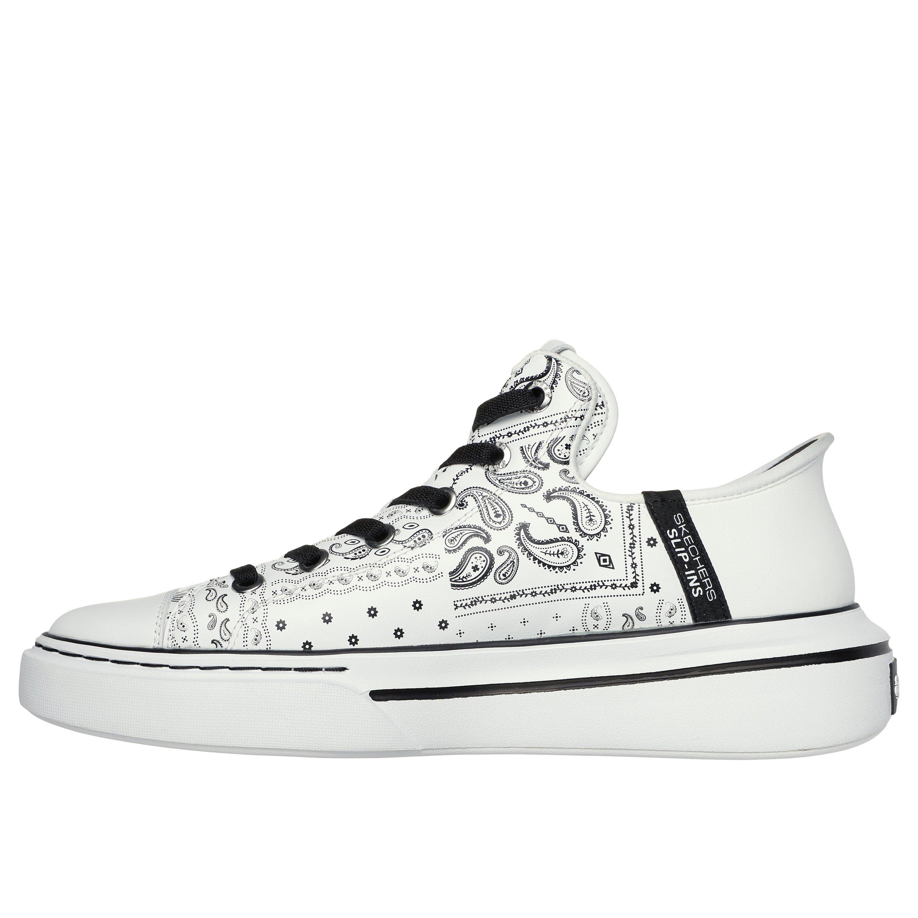 White/Black - Skechers - Men's Low-Top Trainers - 2