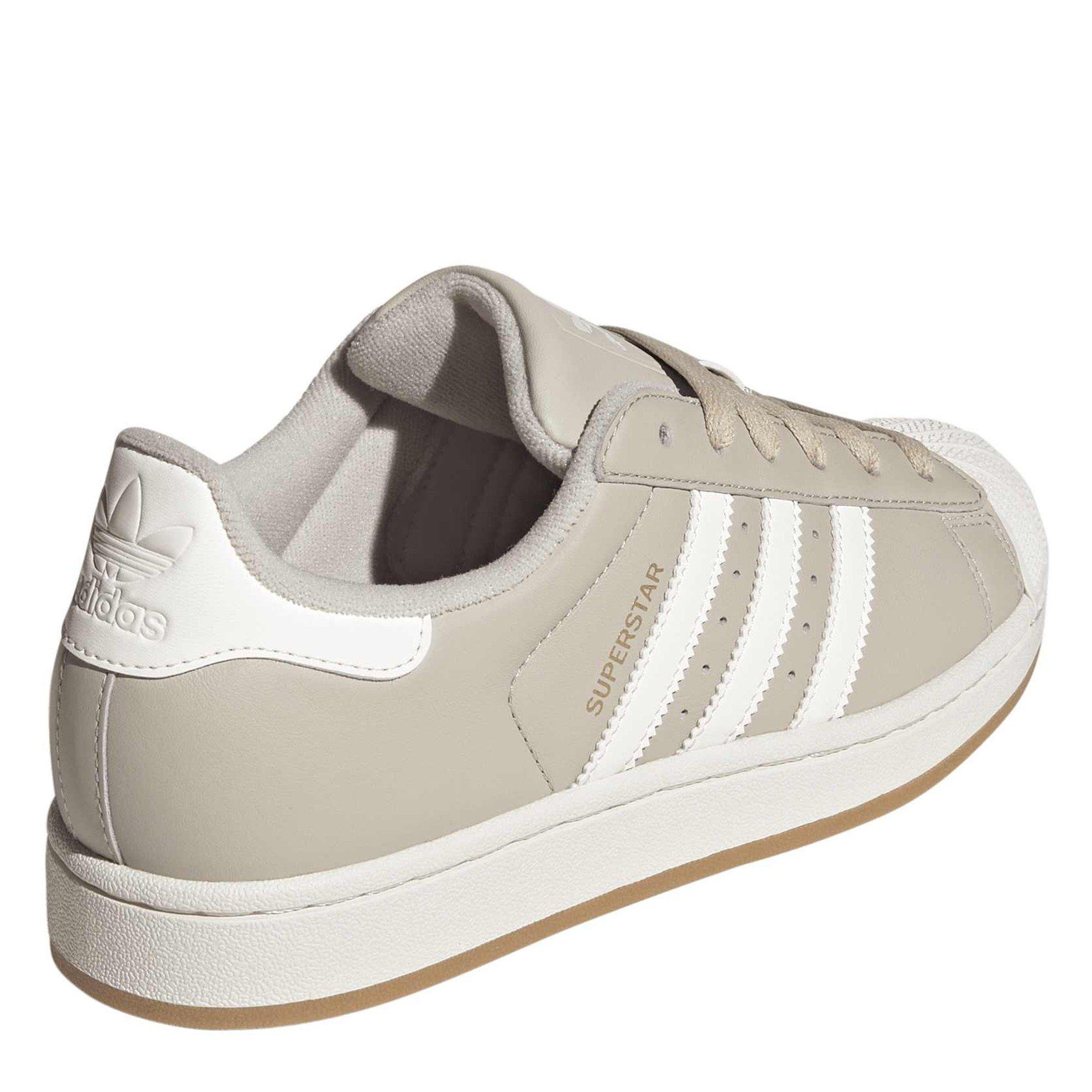 Wonalu/Owhite - adidas Originals - Women's Superstar II Leather Low-Top Trainers - 4