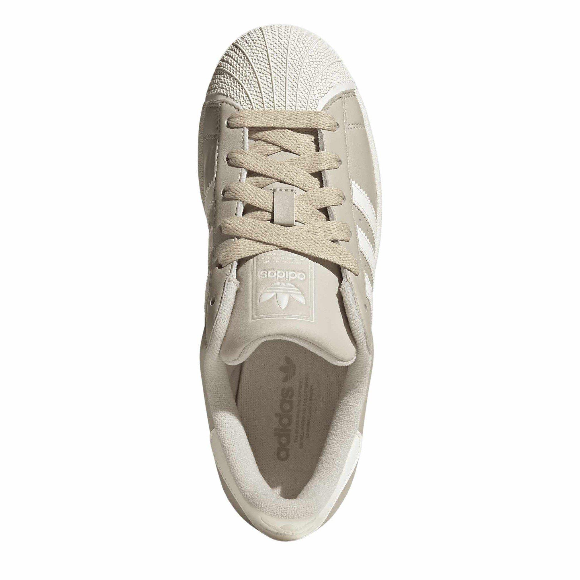 Wonalu/Owhite - adidas Originals - Women's Superstar II Leather Low-Top Trainers - 5