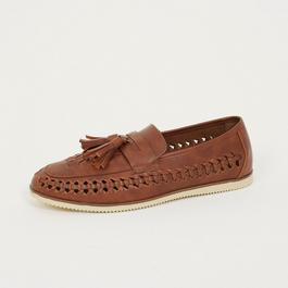 Brave Soul Mens Faux Leather Woven Loafer