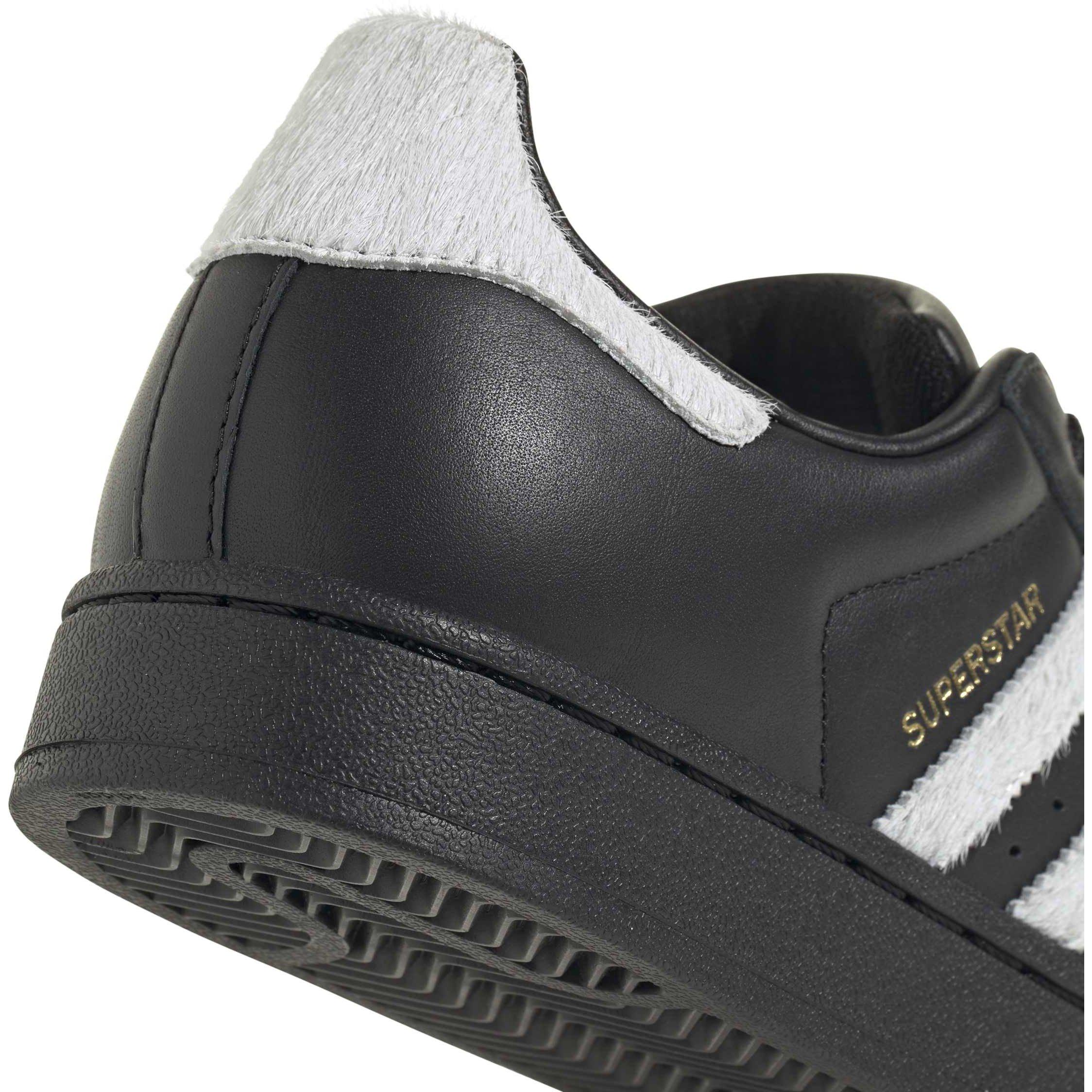 Cblack/Owhite - adidas Originals - Women's Superstar II Leather Low-Top Trainers - 7