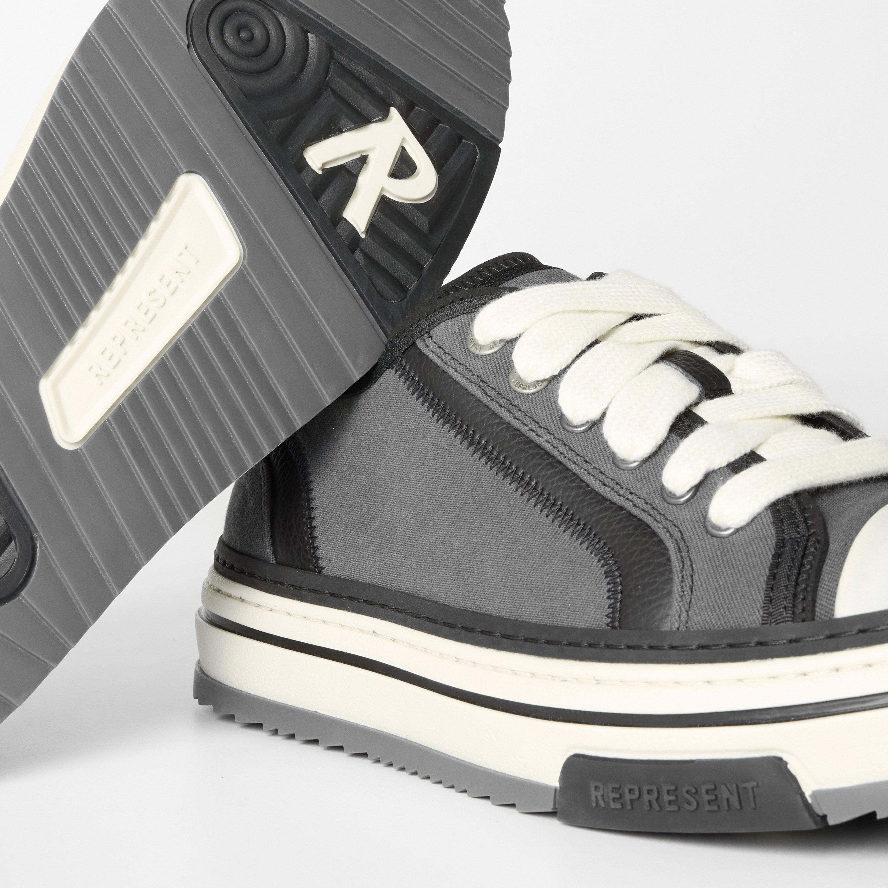 Black Textured - Represent - Men's Chunky Trainers - 4