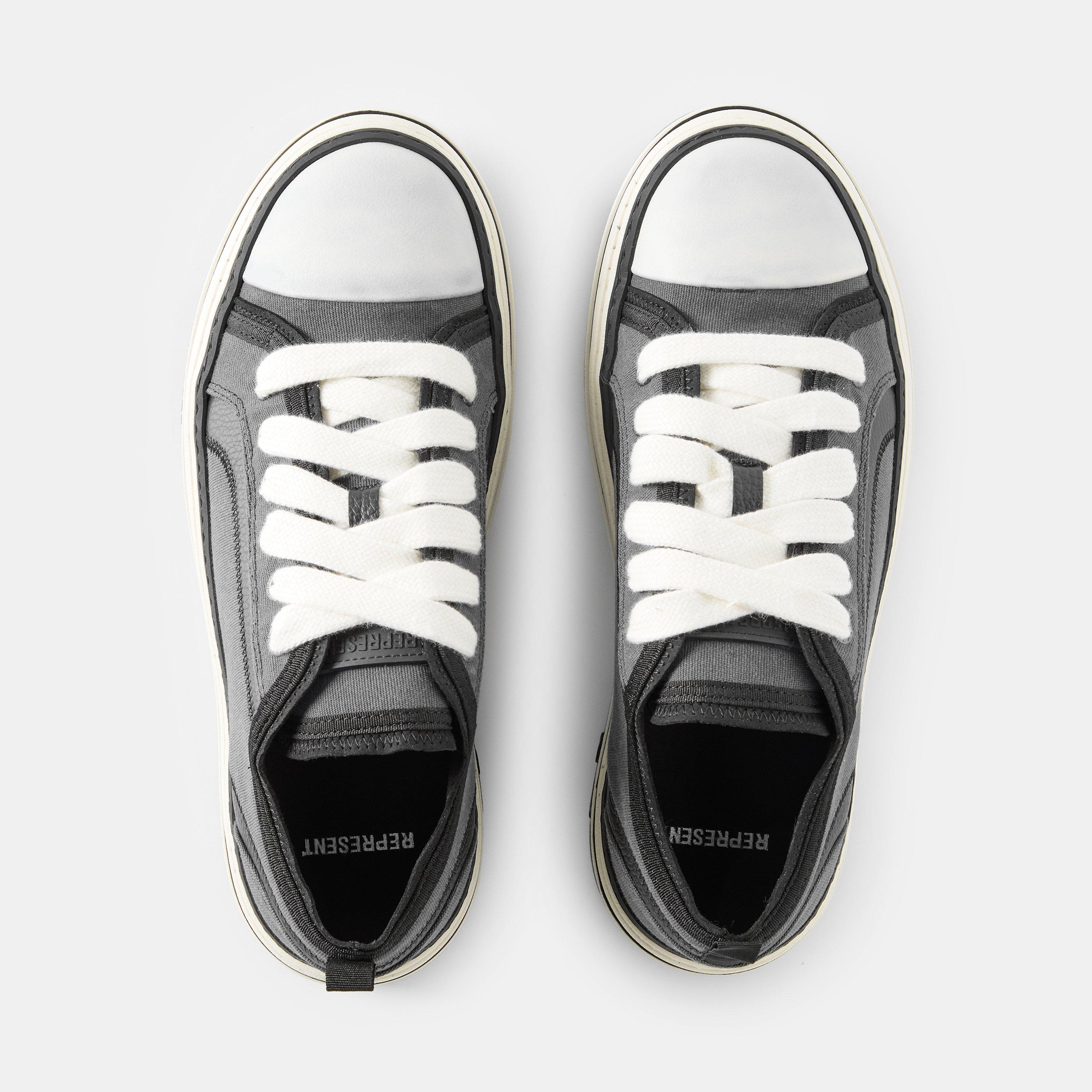 Black Textured - Represent - Men's Chunky Trainers - 5