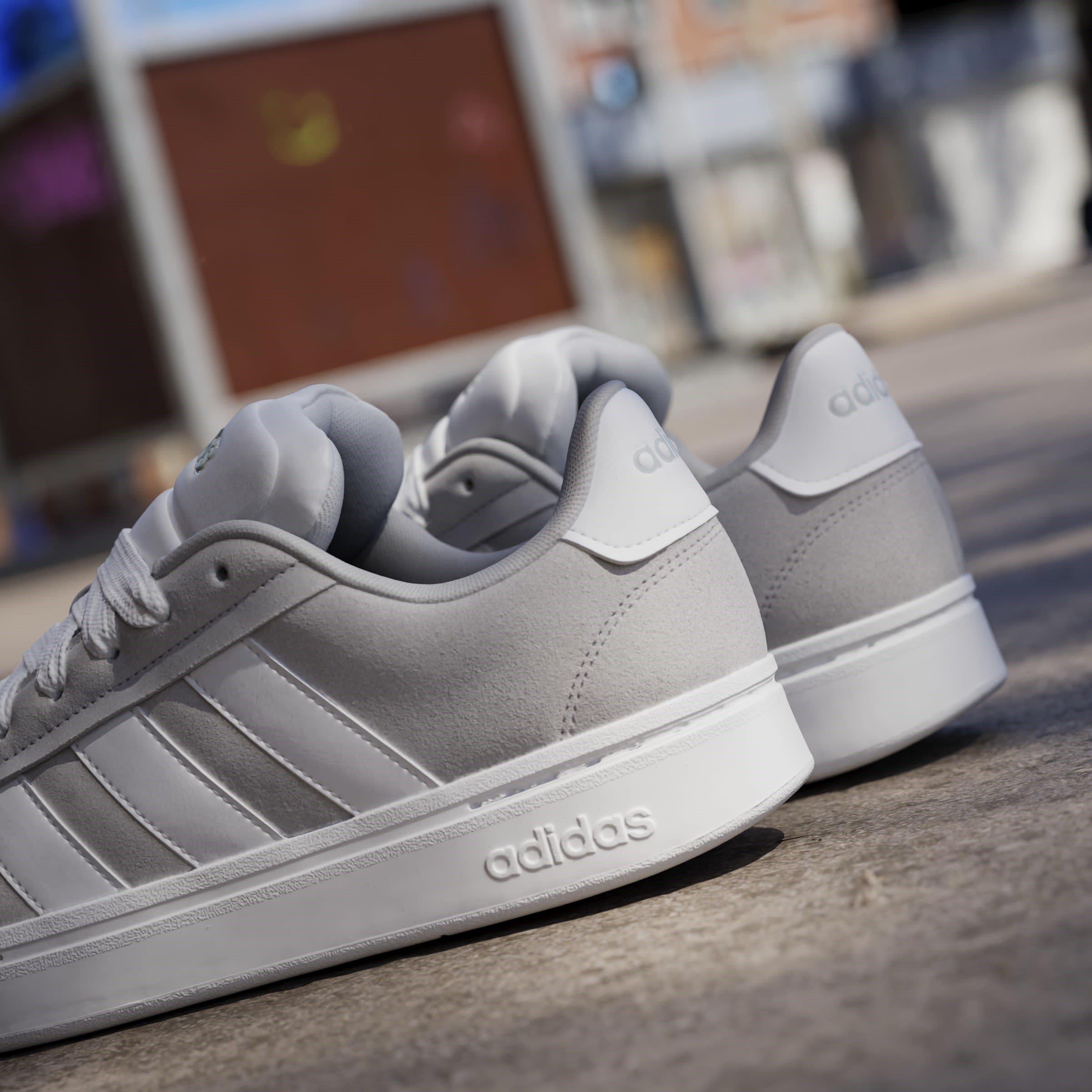 Gris/Blanco - adidas - Grand Court Alpha 00s Trainers Mens - 15