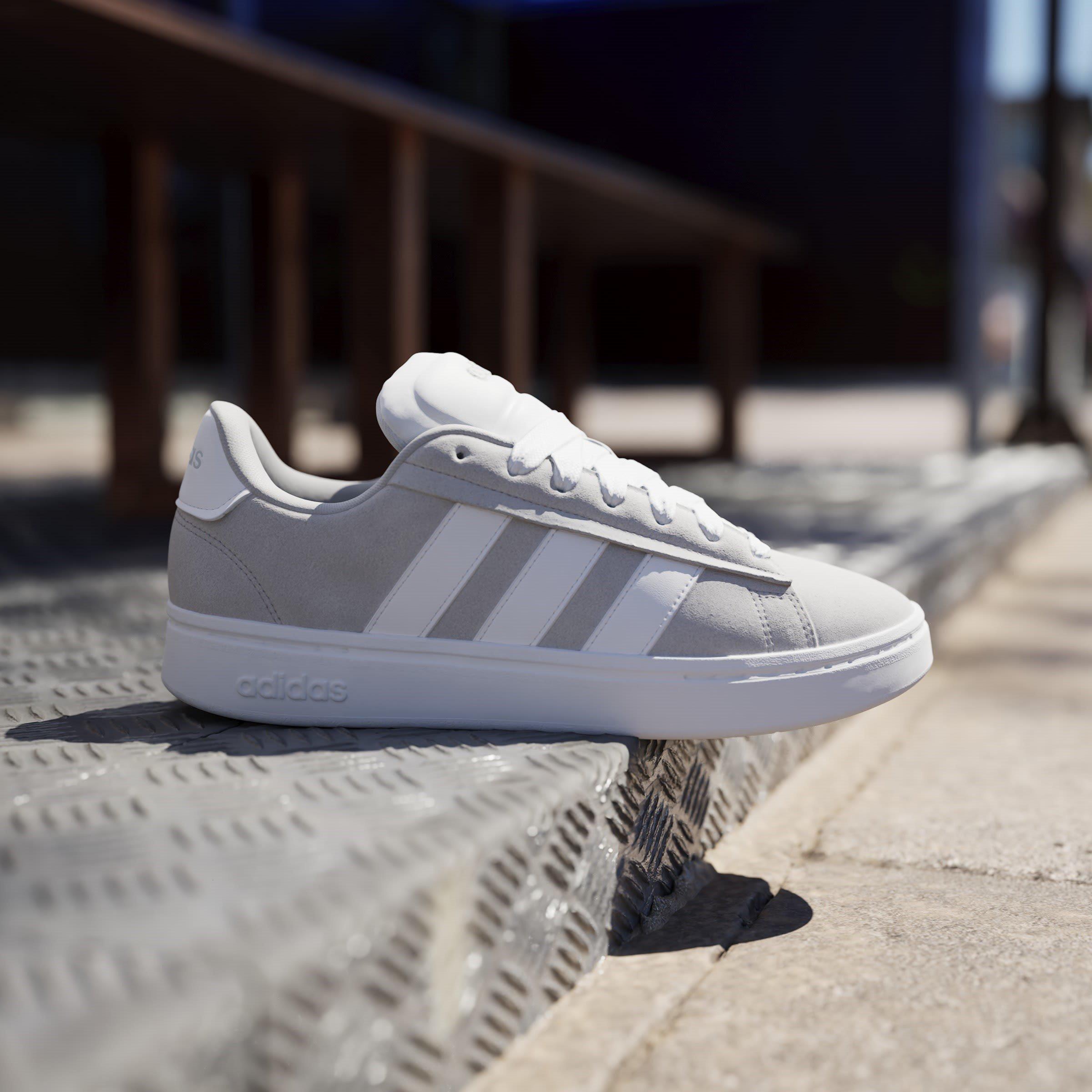 Gris/Blanco - adidas - Grand Court Alpha 00s Trainers Mens - 9