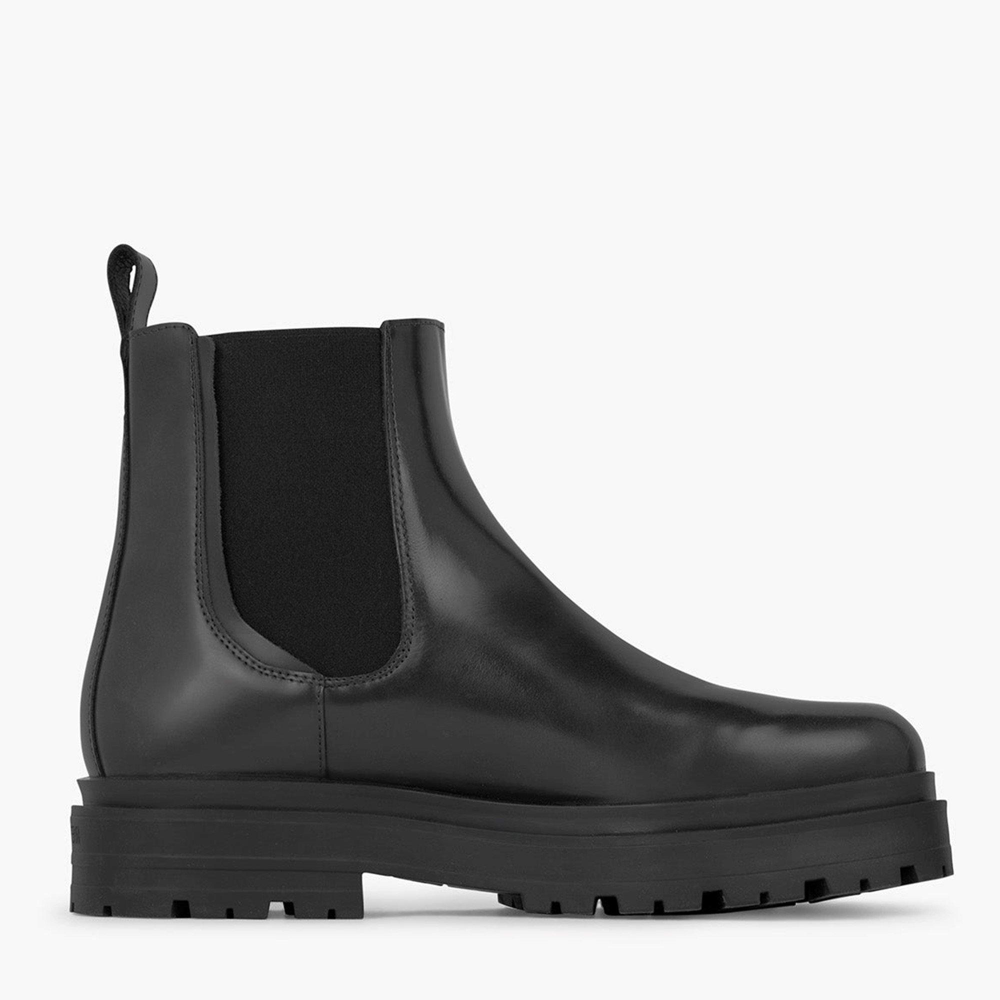 Off Black - Represent - Men's Pull-On Platform Chelsea Boots