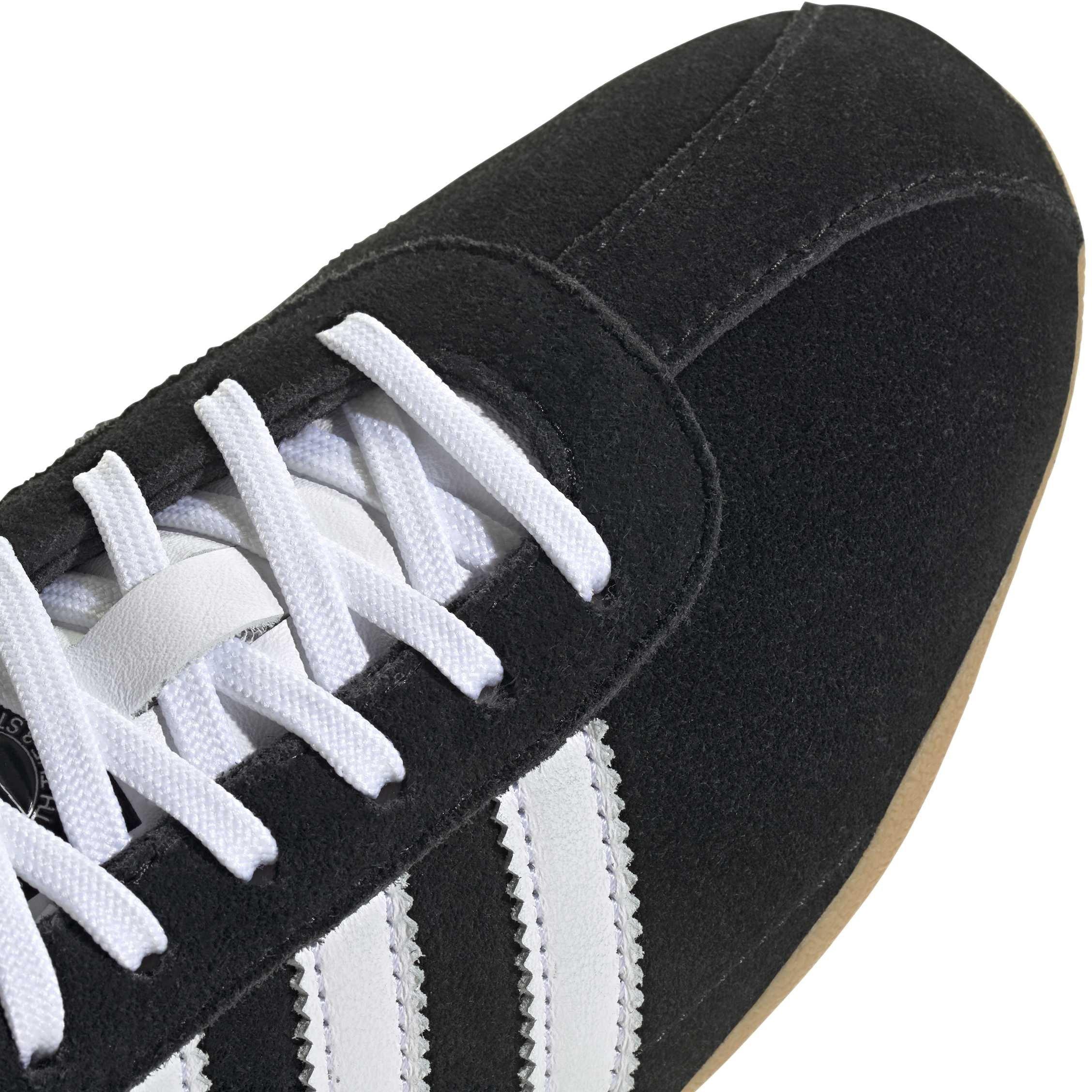 Black White - adidas Originals - Women's Tokyo Suede Low-Top Trainers - 7