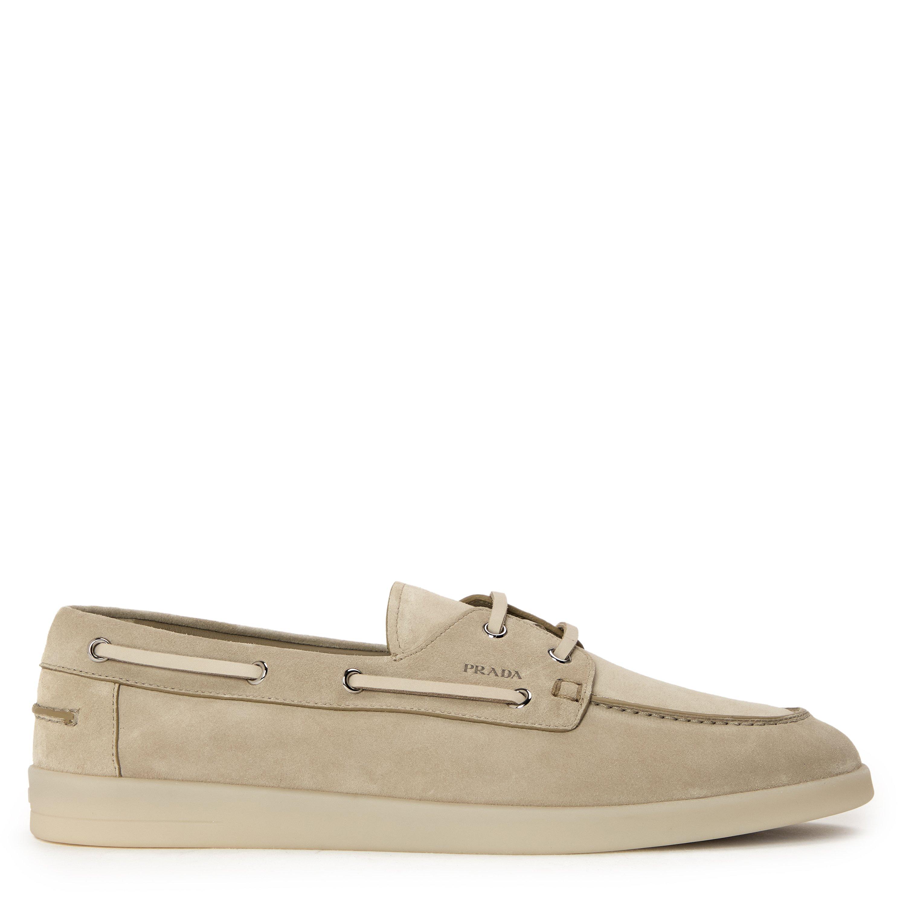 Prada Mens Boat Shoes - Deserto - Size 7 (41)