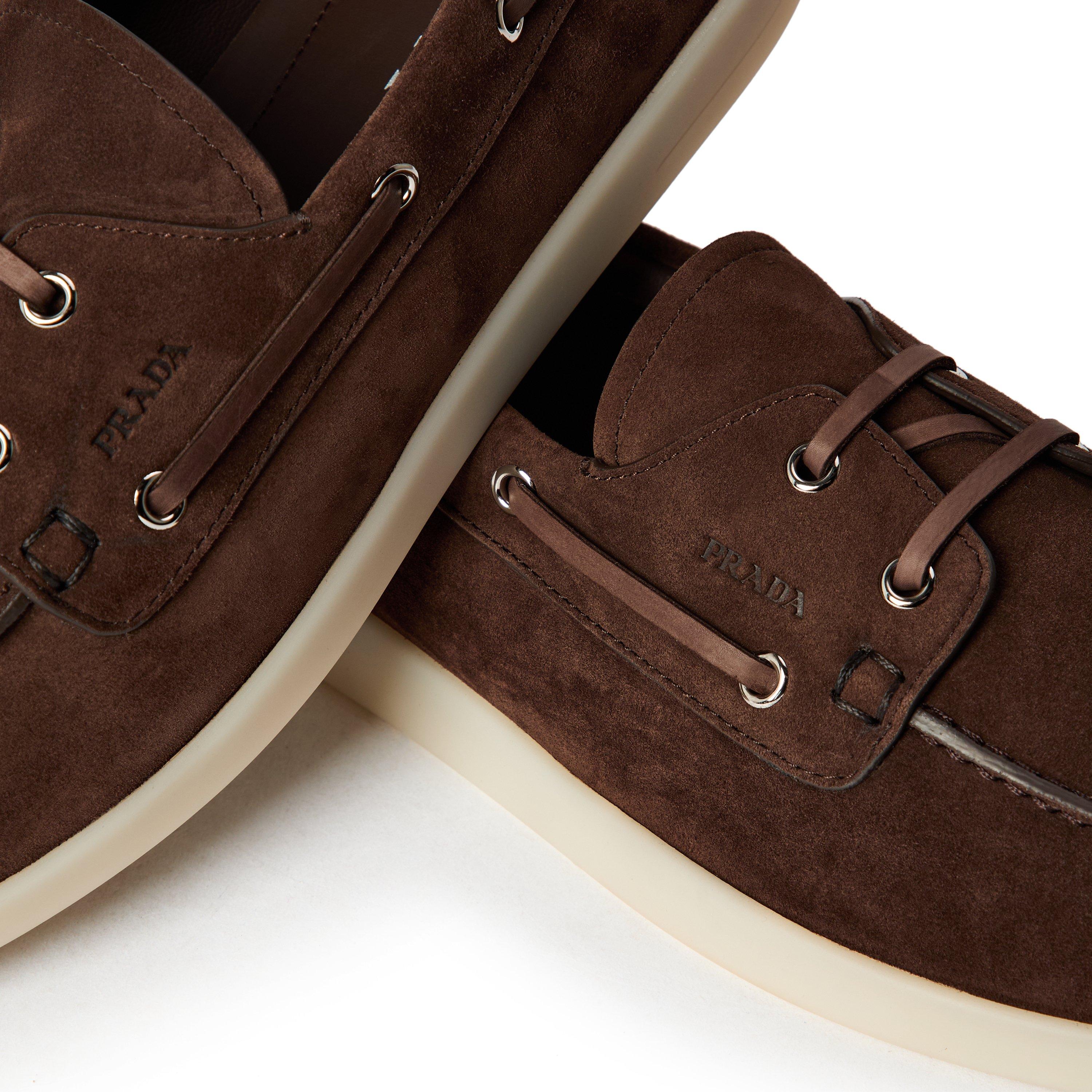 Brown - Prada - Mens Boat Shoes - 3