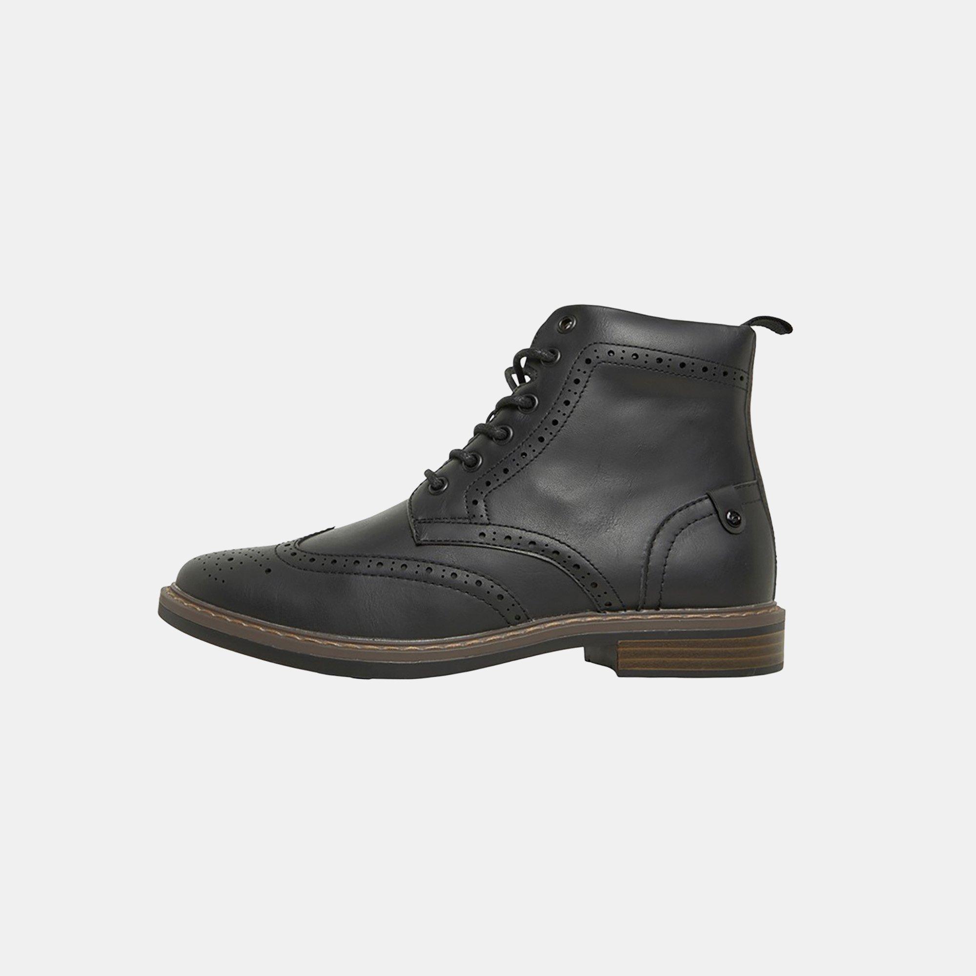 Black - Nicholas Deakins - Men's Deaks Trigger Brogue Boots - 2