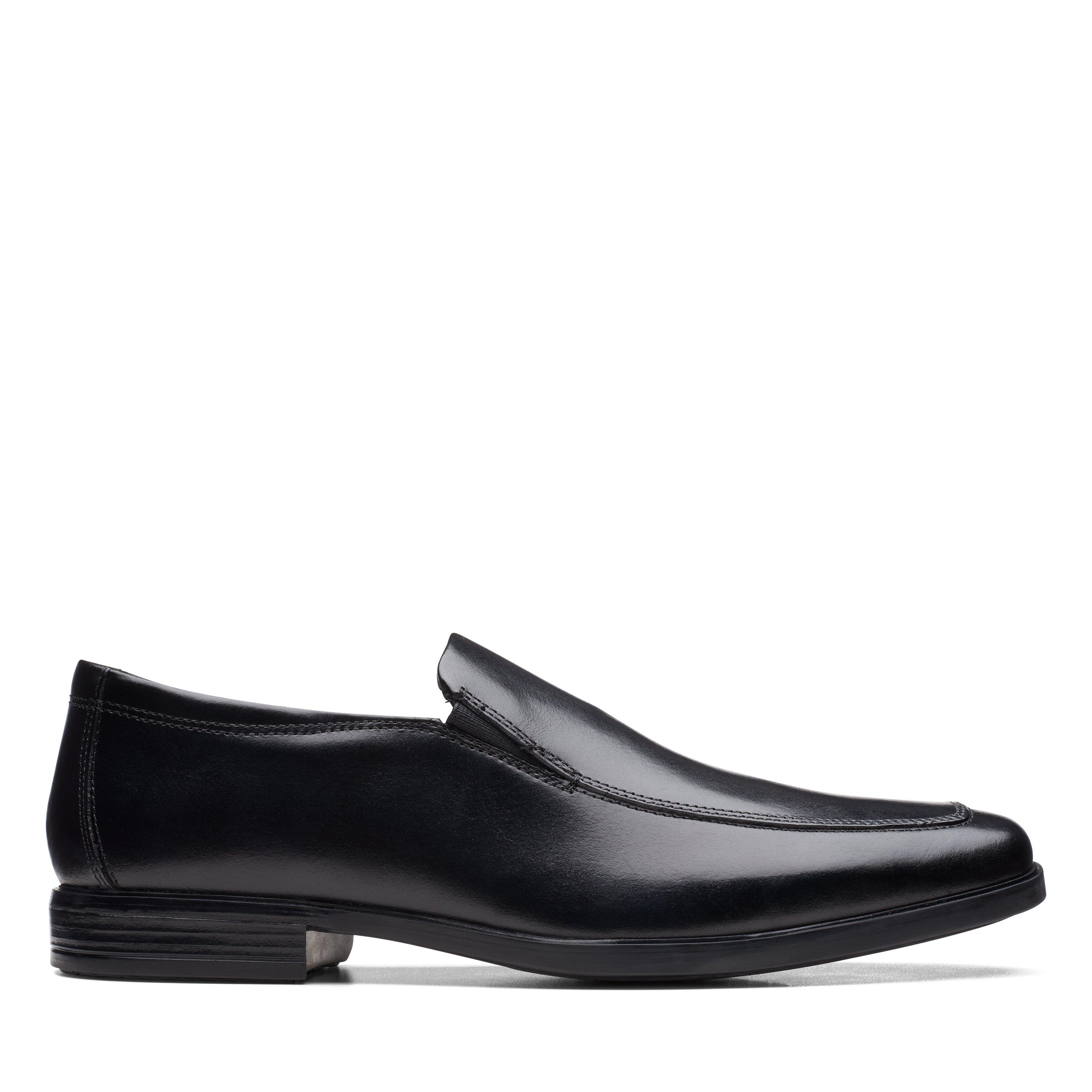 Clarks Men's Loafers - Black Leather - 11 (46)