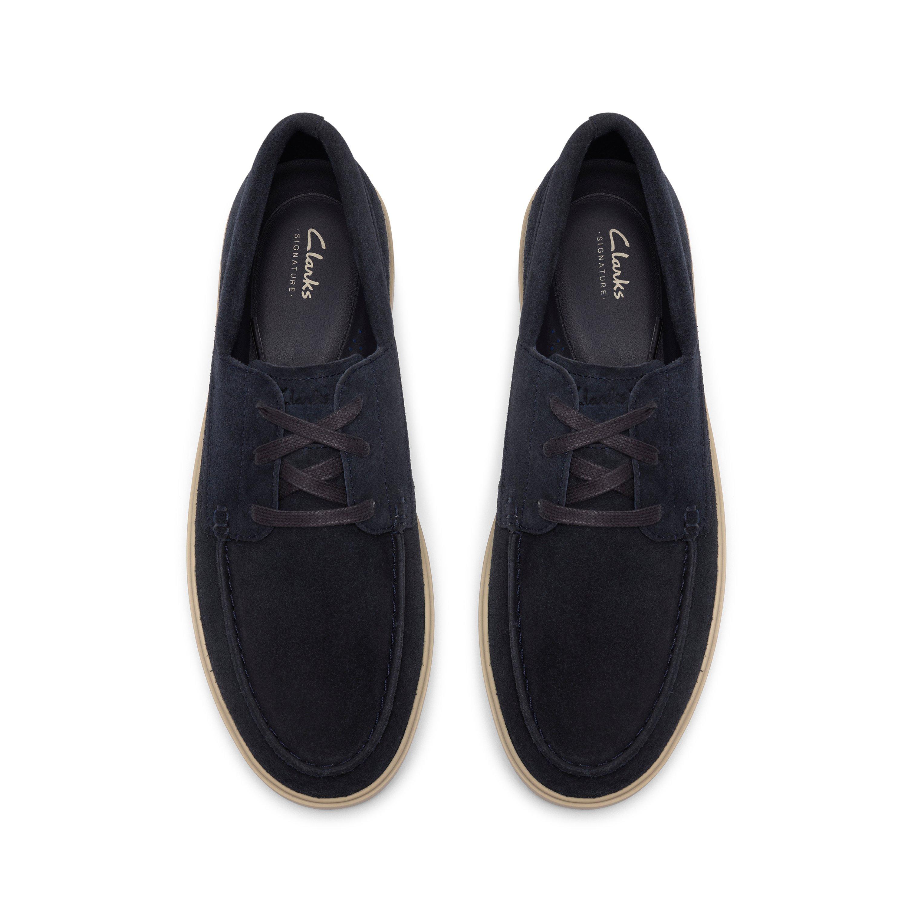 Navy Suede - Clarks - Men's Boat Shoes - 6