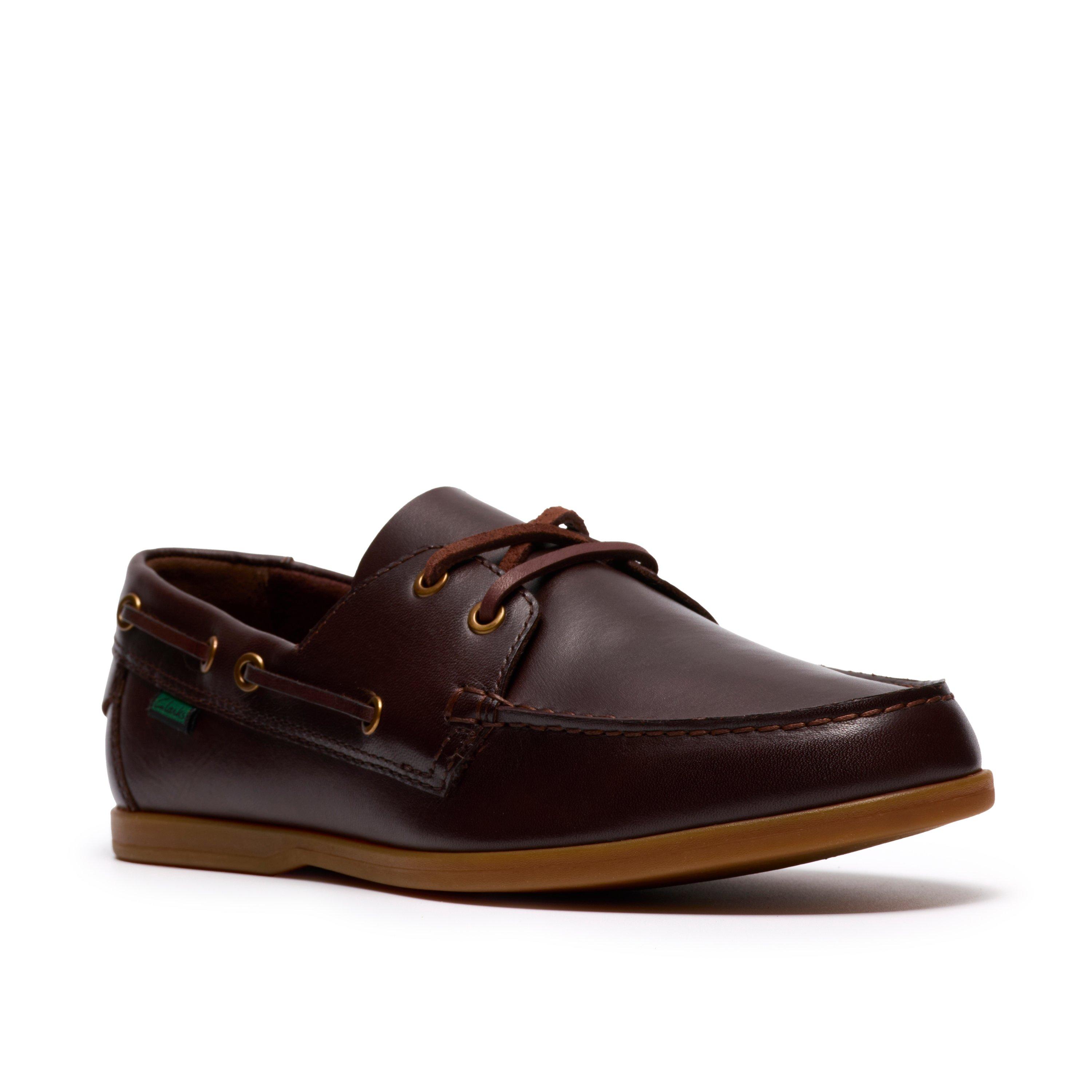Brown Leather - Clarks - Clarks Charmouth Lce Sn62 - 4