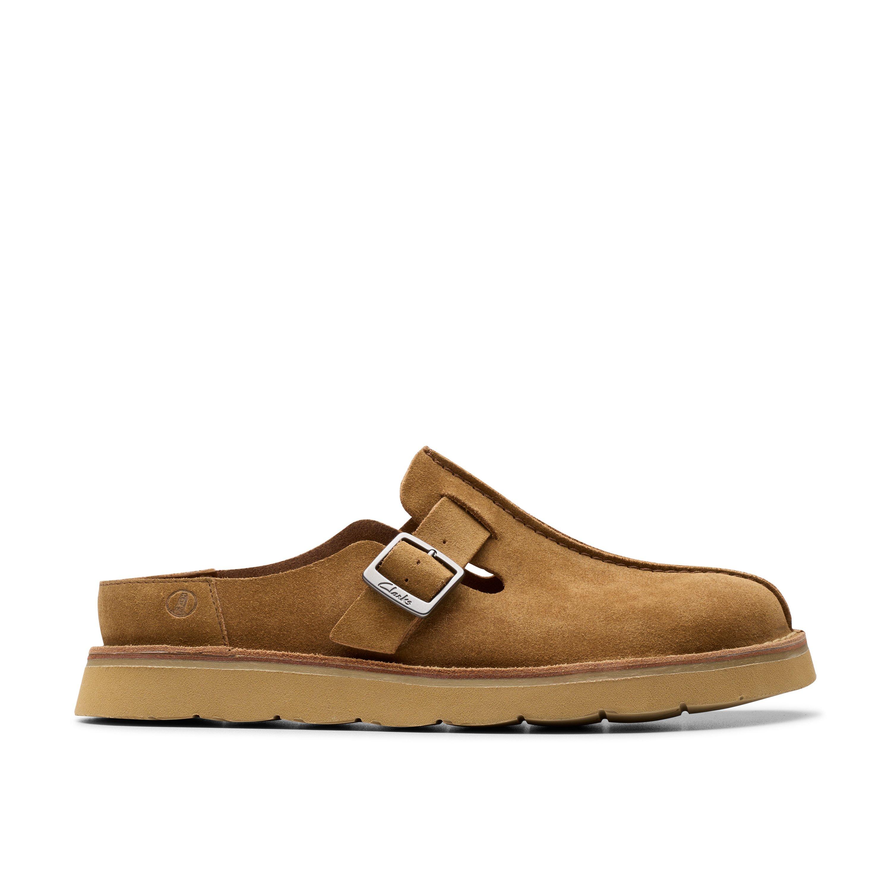 Clarks Men's Flat Mules - Cola Suede - 11 (46)
