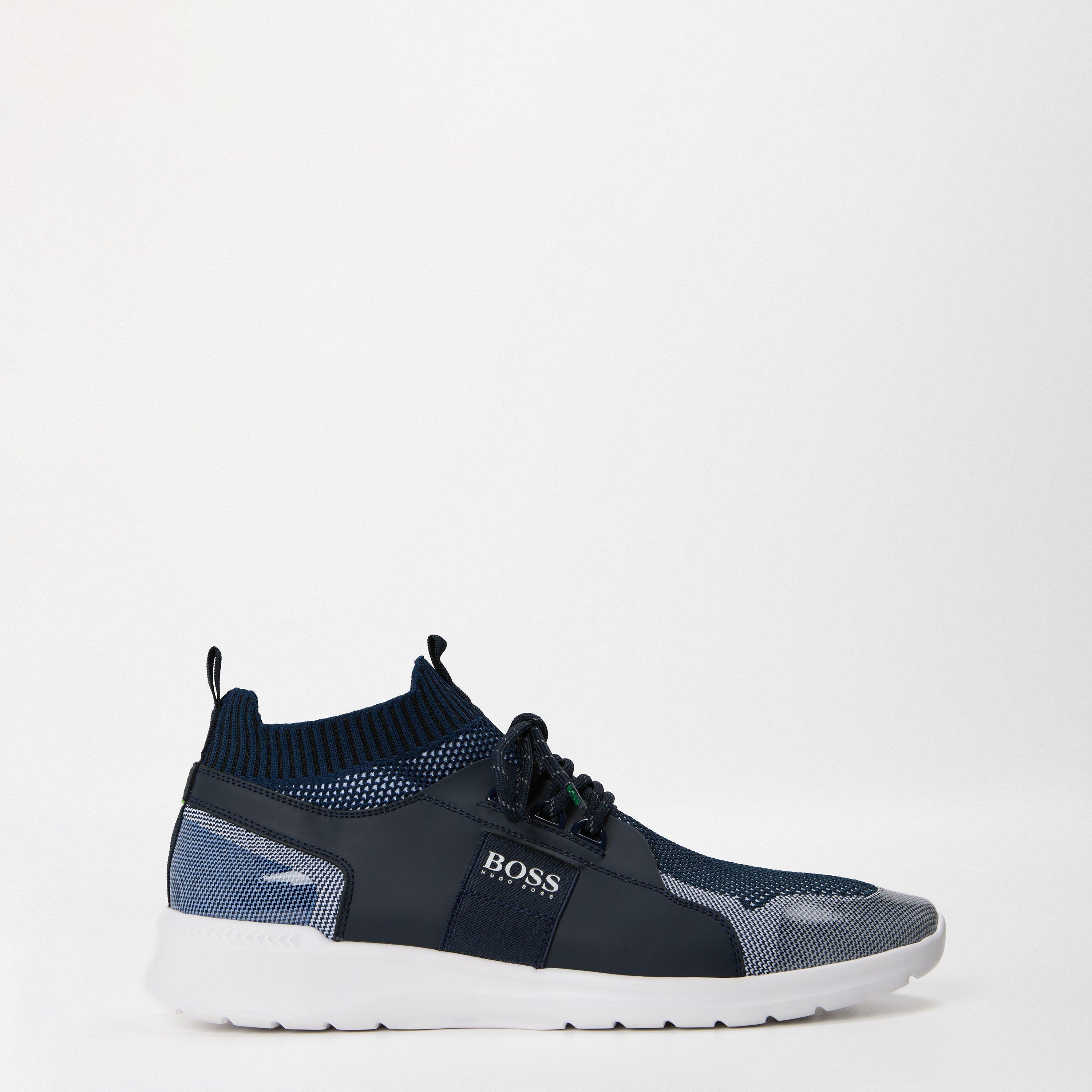 Dark Blue - Boss - Men's Monk Strap Shoes - 1