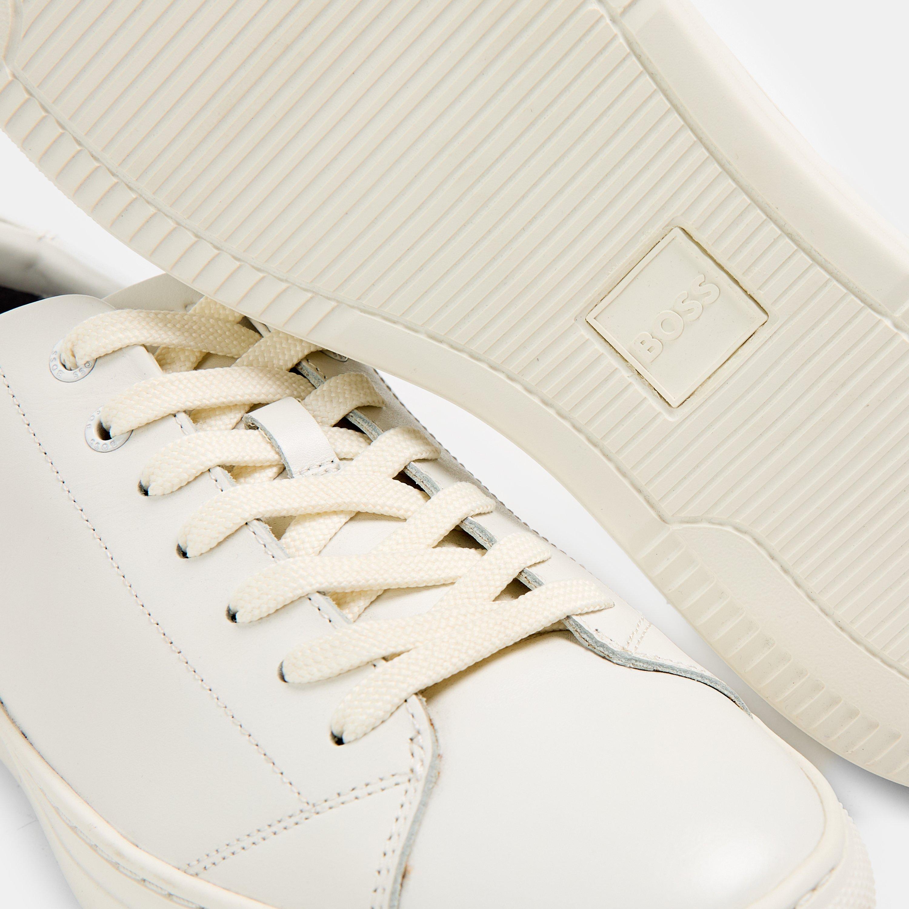 White - Boss - Men's Double Buckle Monk Shoes - 4