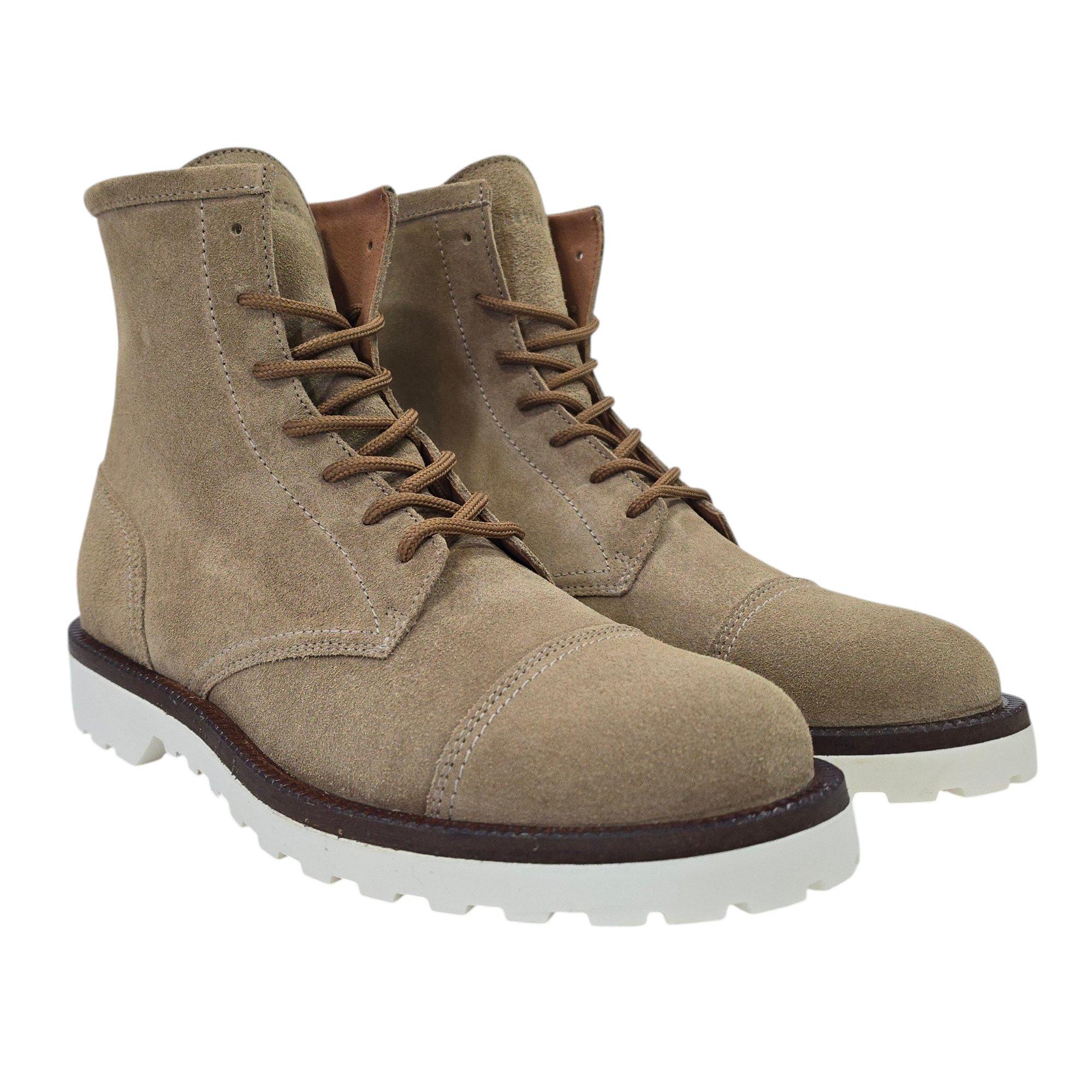 Sand - Firetrap - Men's Wiland Suede Ankle Hiker Rugged Boots - 3