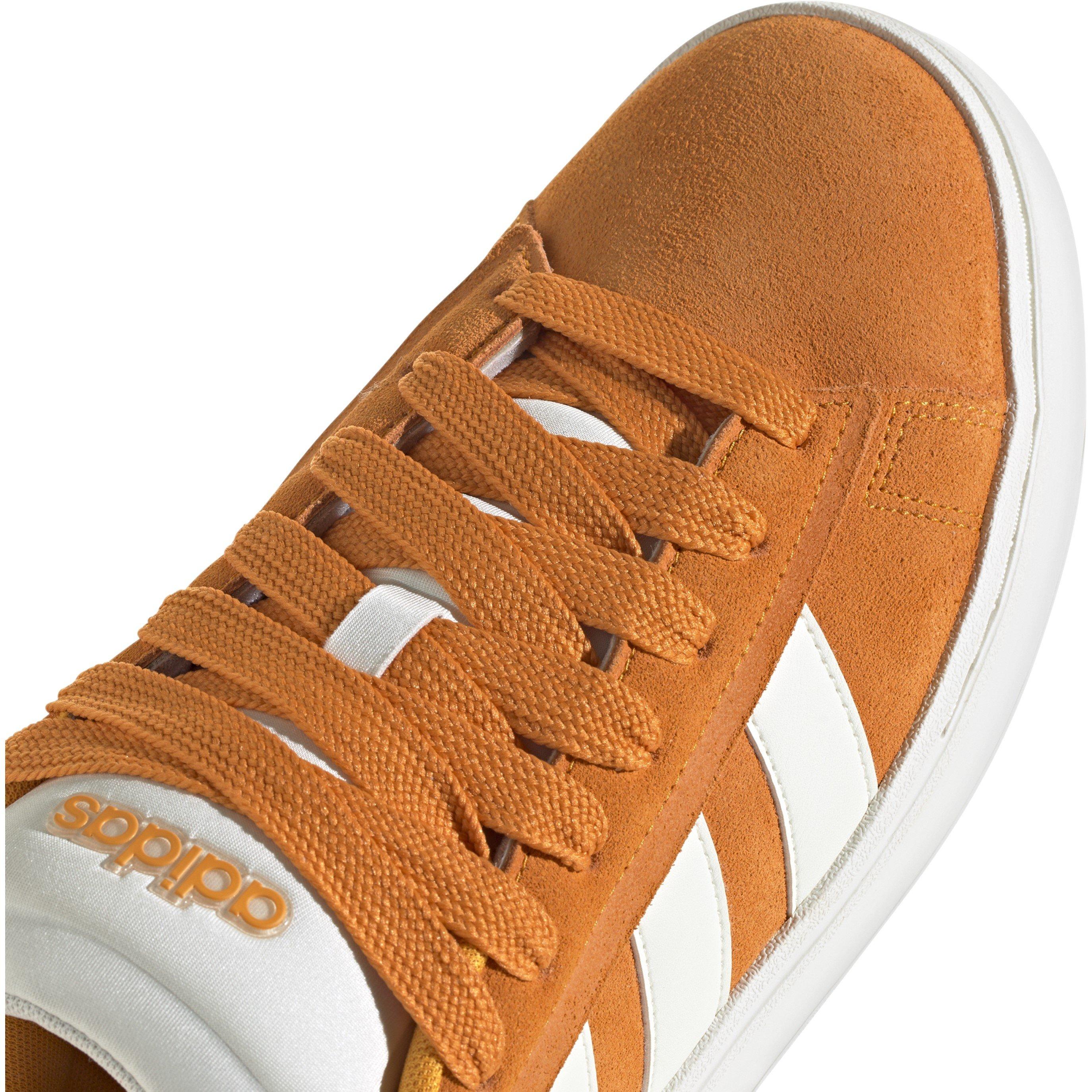 Crew Orange/Off - adidas - Men's Grand Court Alpha Low-Top Trainers - 8