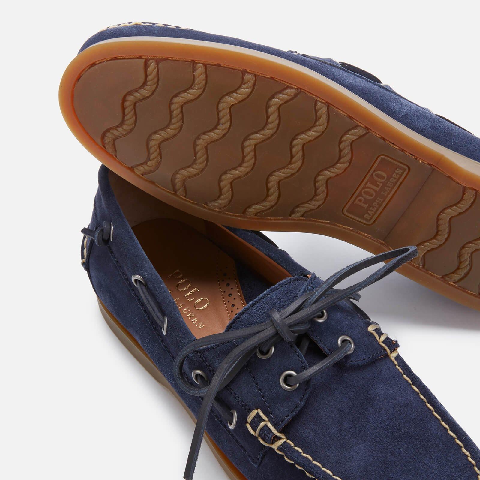 Newport Navy - Ralph Lauren - Men's Suede Bluetooth Boat Shoes - 4