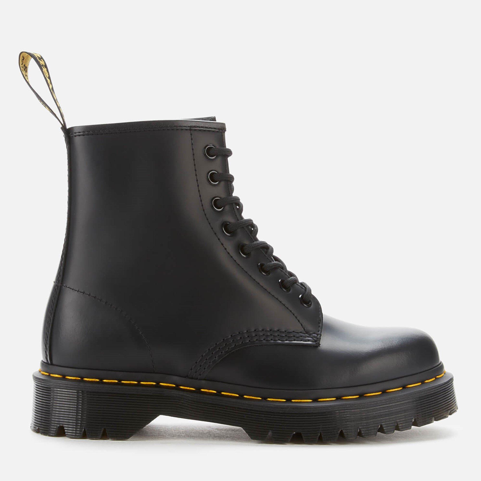 Black - Dr Martens - 1460 Bex Smooth Platform Boots - 1