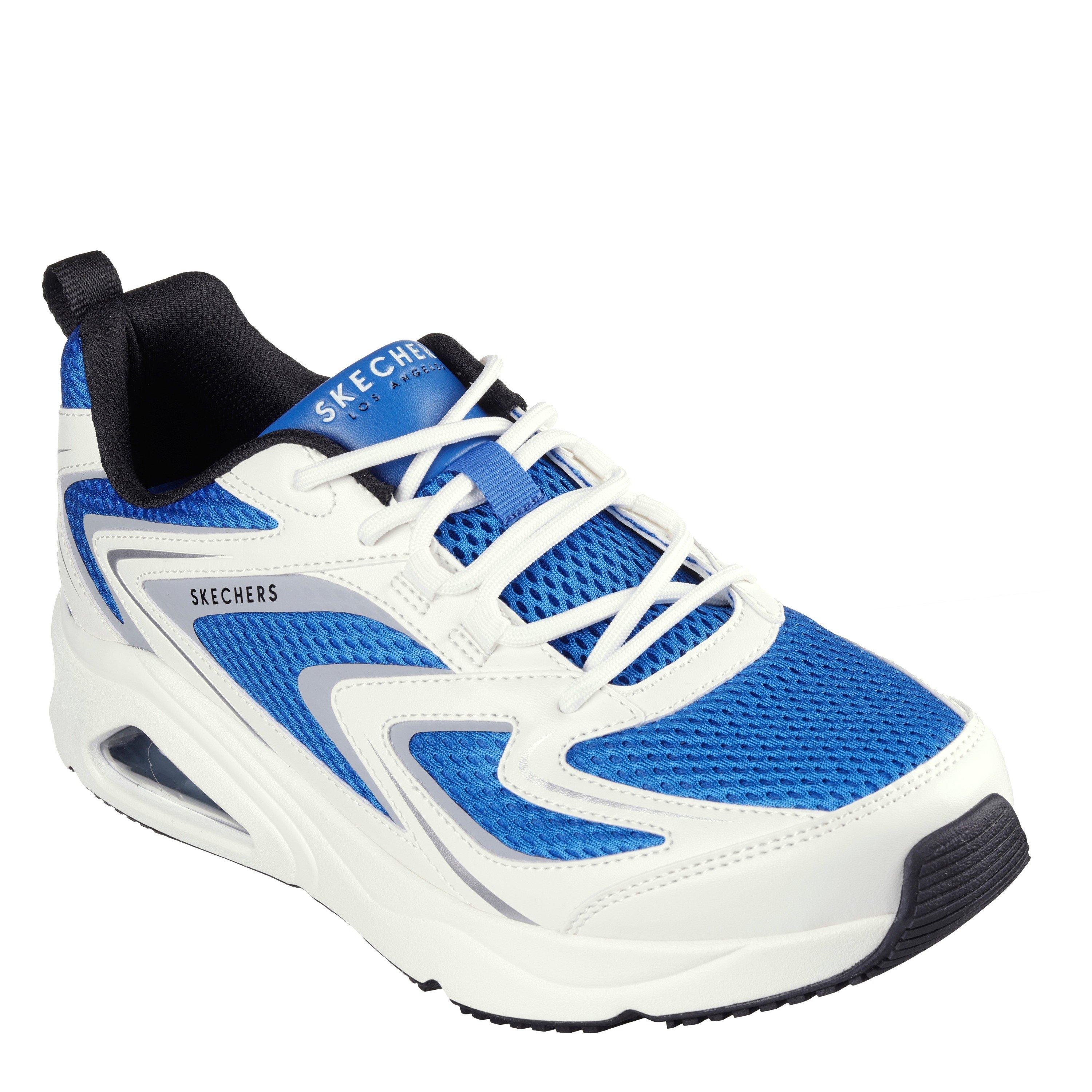 Blanc/Bleu - Skechers - Mesh W 3d Print Overlay Low-Top Trainers Mens - 1