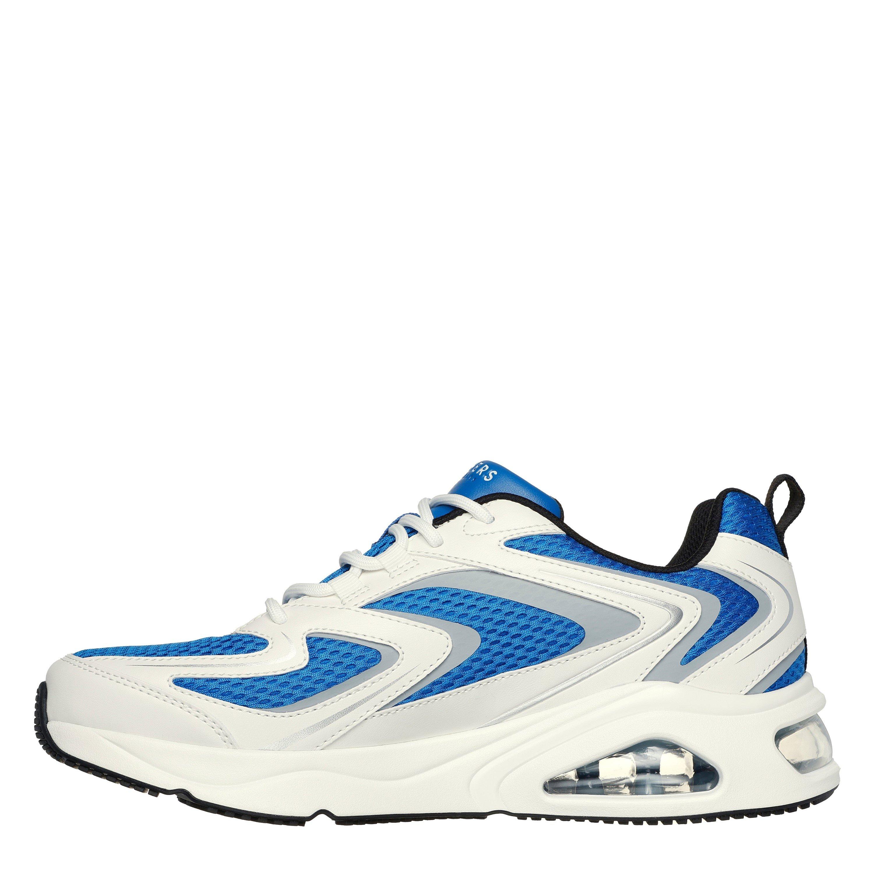 Blanc/Bleu - Skechers - Mesh W 3d Print Overlay Low-Top Trainers Mens - 2